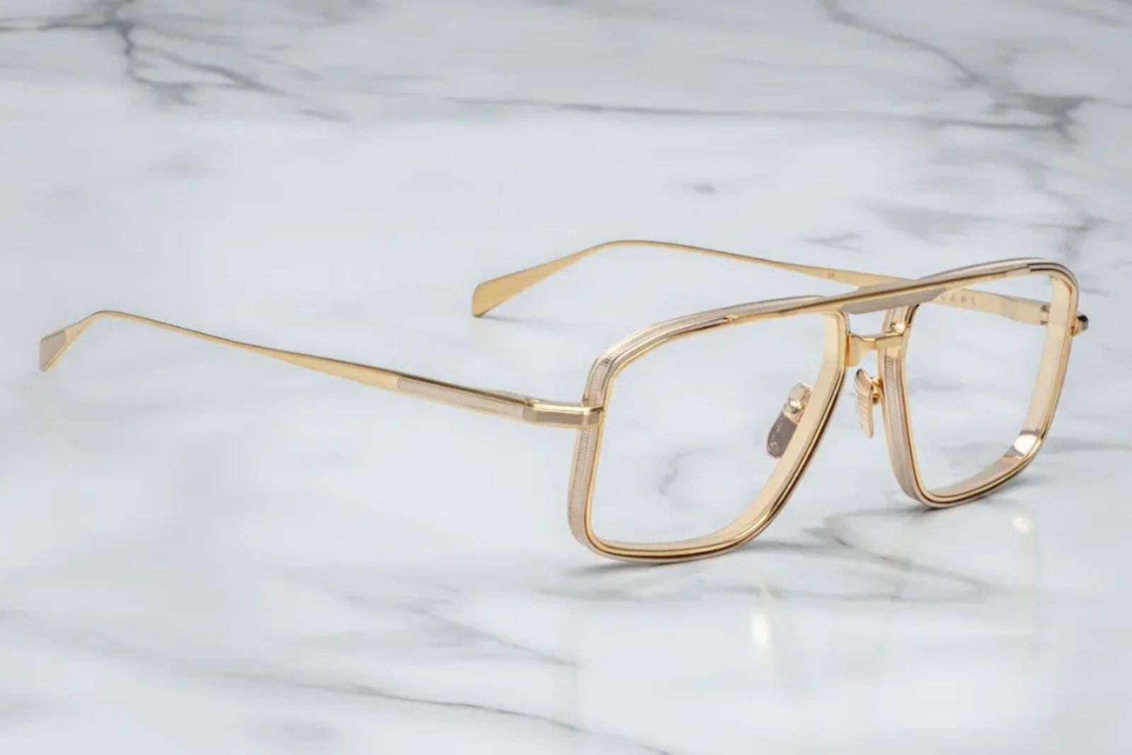 Jacques Marie Mage Earl Eyeglasses - Gold Sepia
