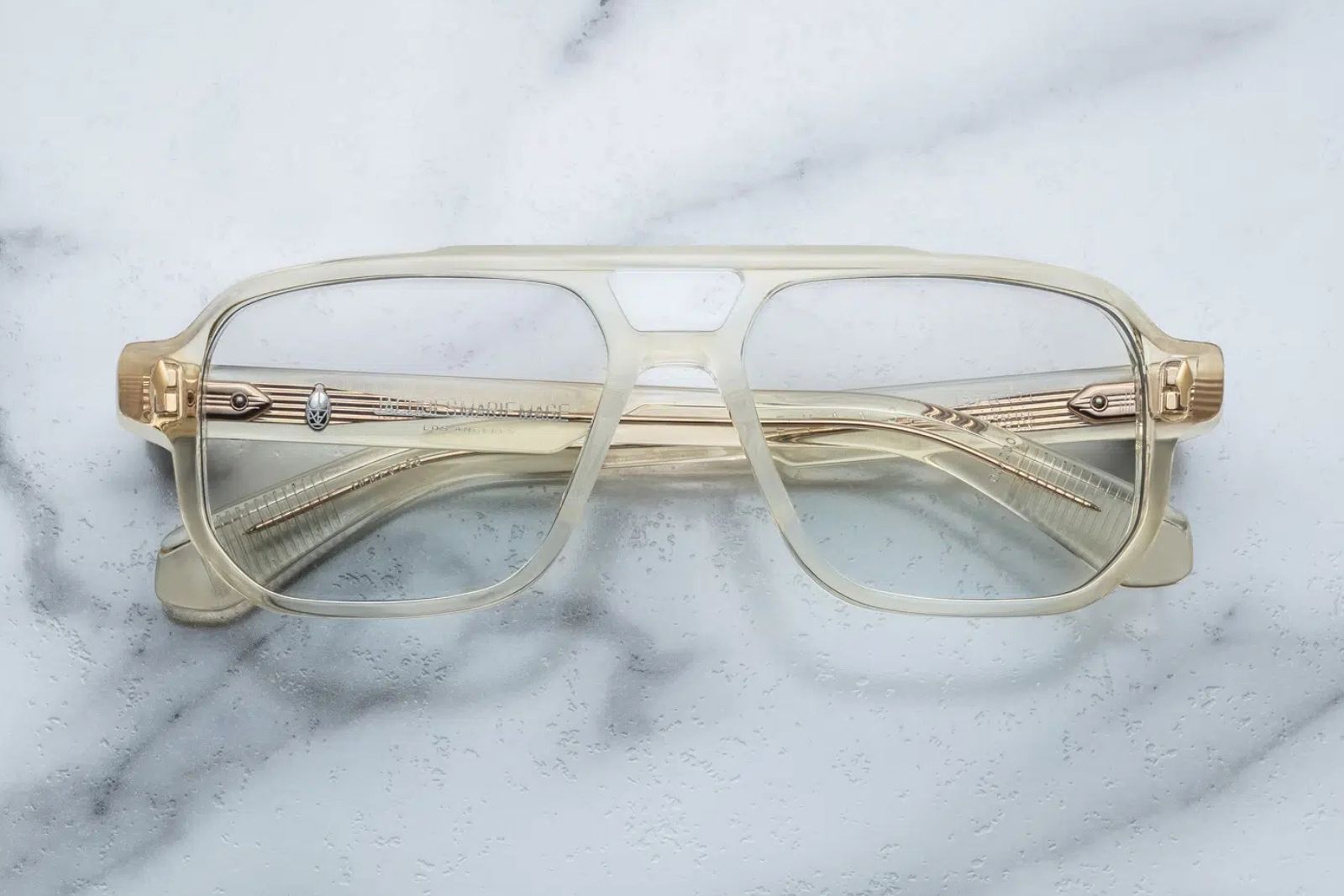 Jacques Marie Mage Evans Eyeglasses in Brut