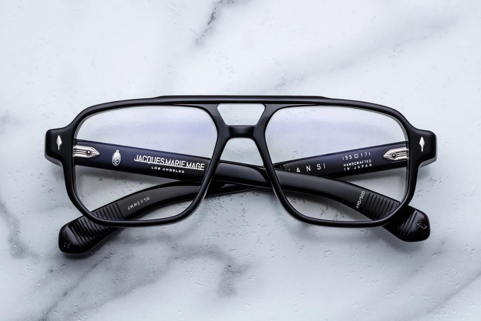Jacques Marie Mage Evans Eyeglasses - Raven