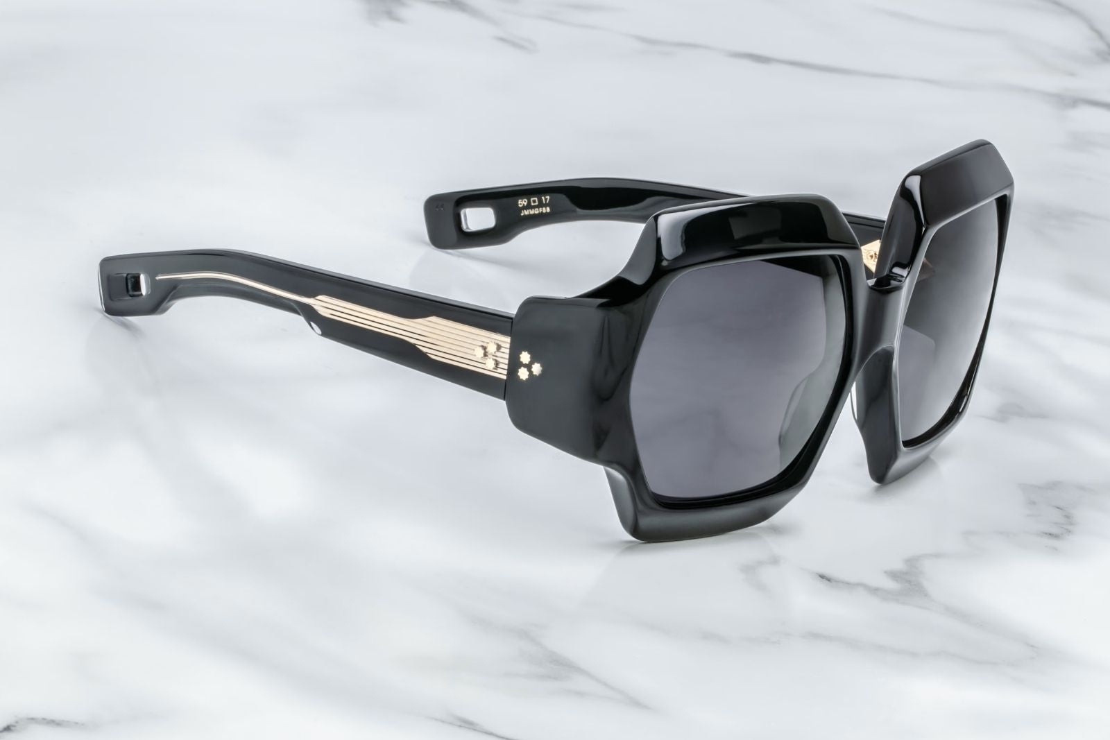 Jacques Marie Mage Grandfunk - Black Sunglasses