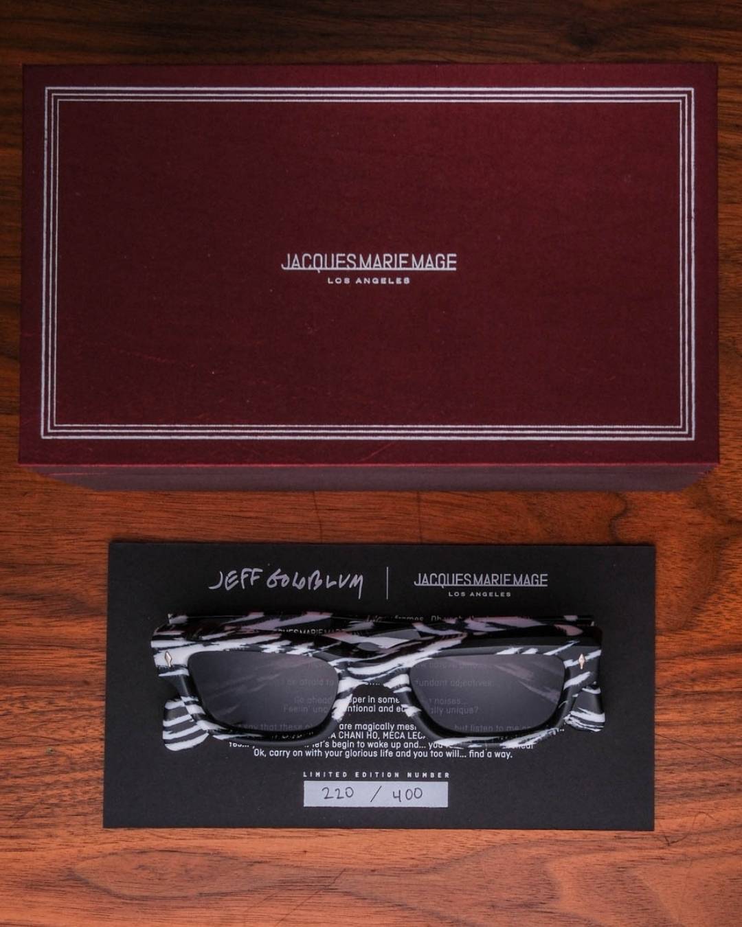 Jacques Marie Mage x Jeff Goldblum Jeff Sunglasses in Zebra