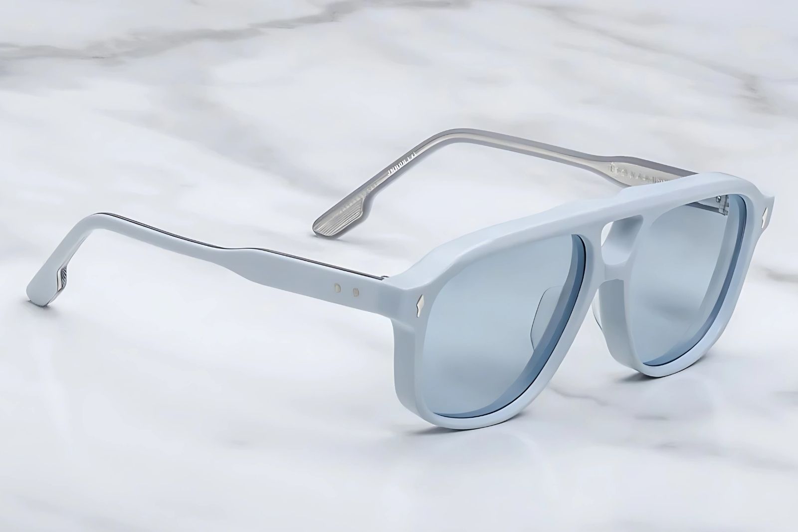 Jacques Marie Mage Leonard - Sky Suede Sunglasses