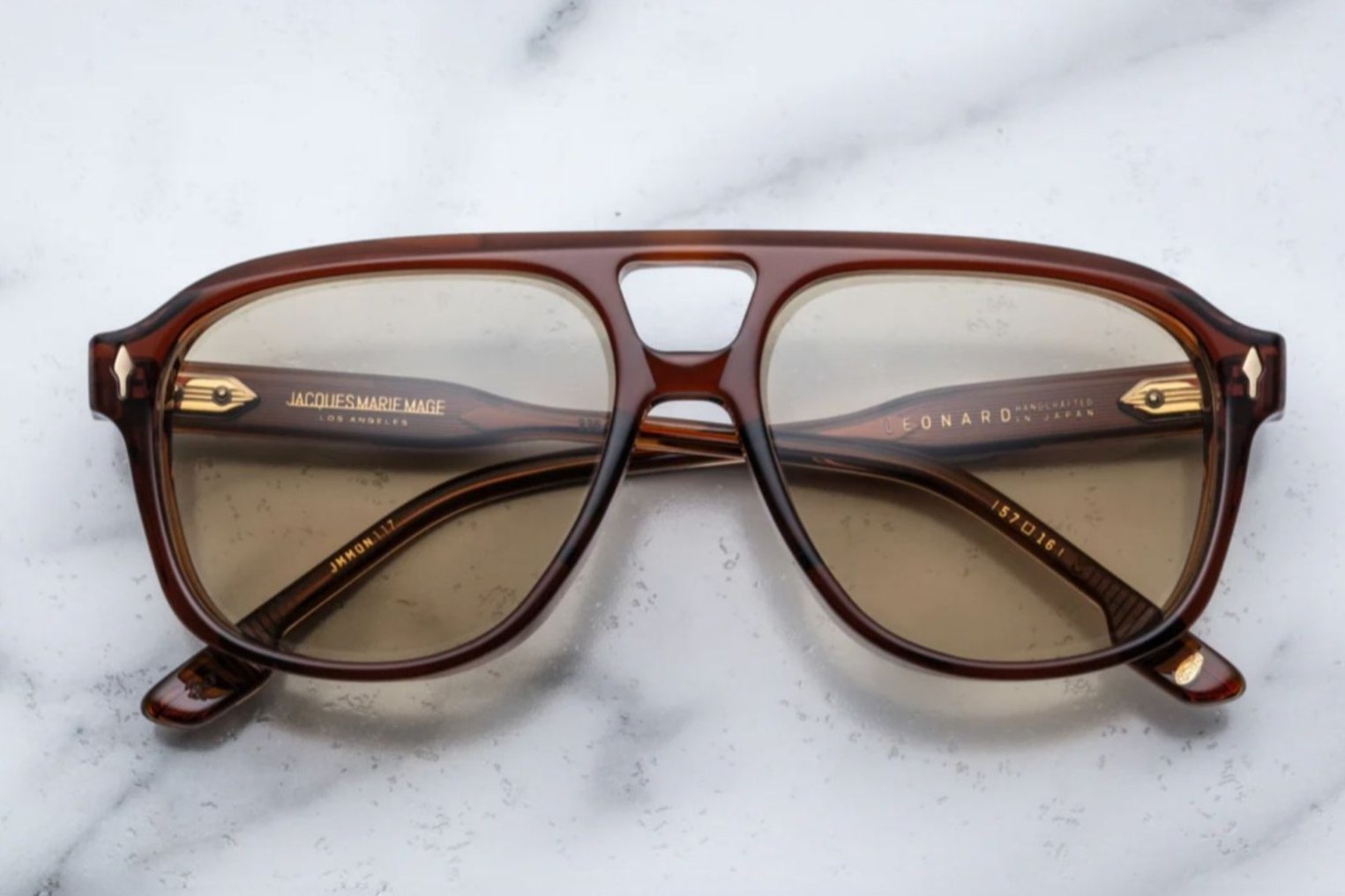 Jacques Marie Mage Leonard Sunglasses Teak
