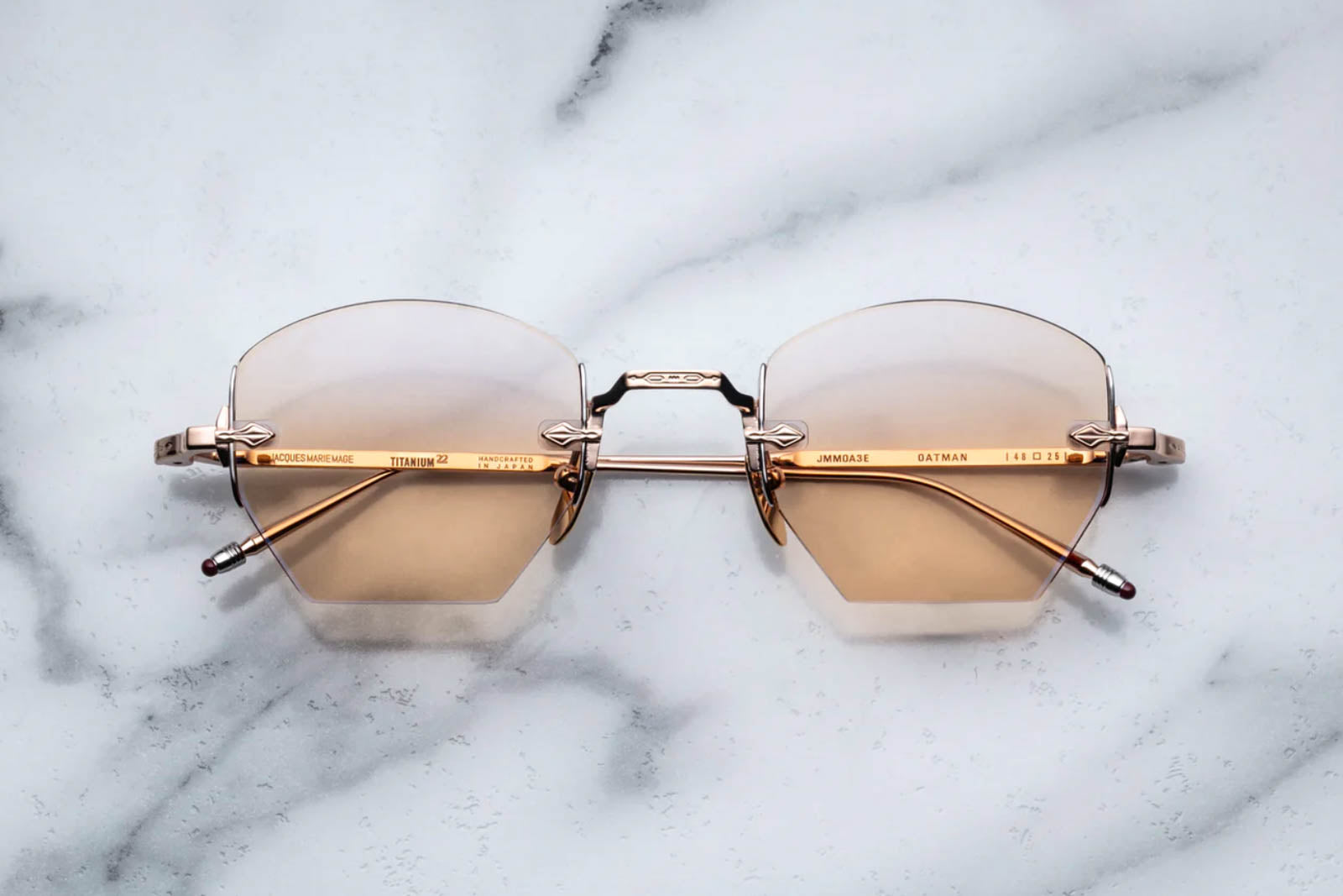 Jacques Marie Mage Oatman in Rose Gold Sunglasses twelvesixtynine