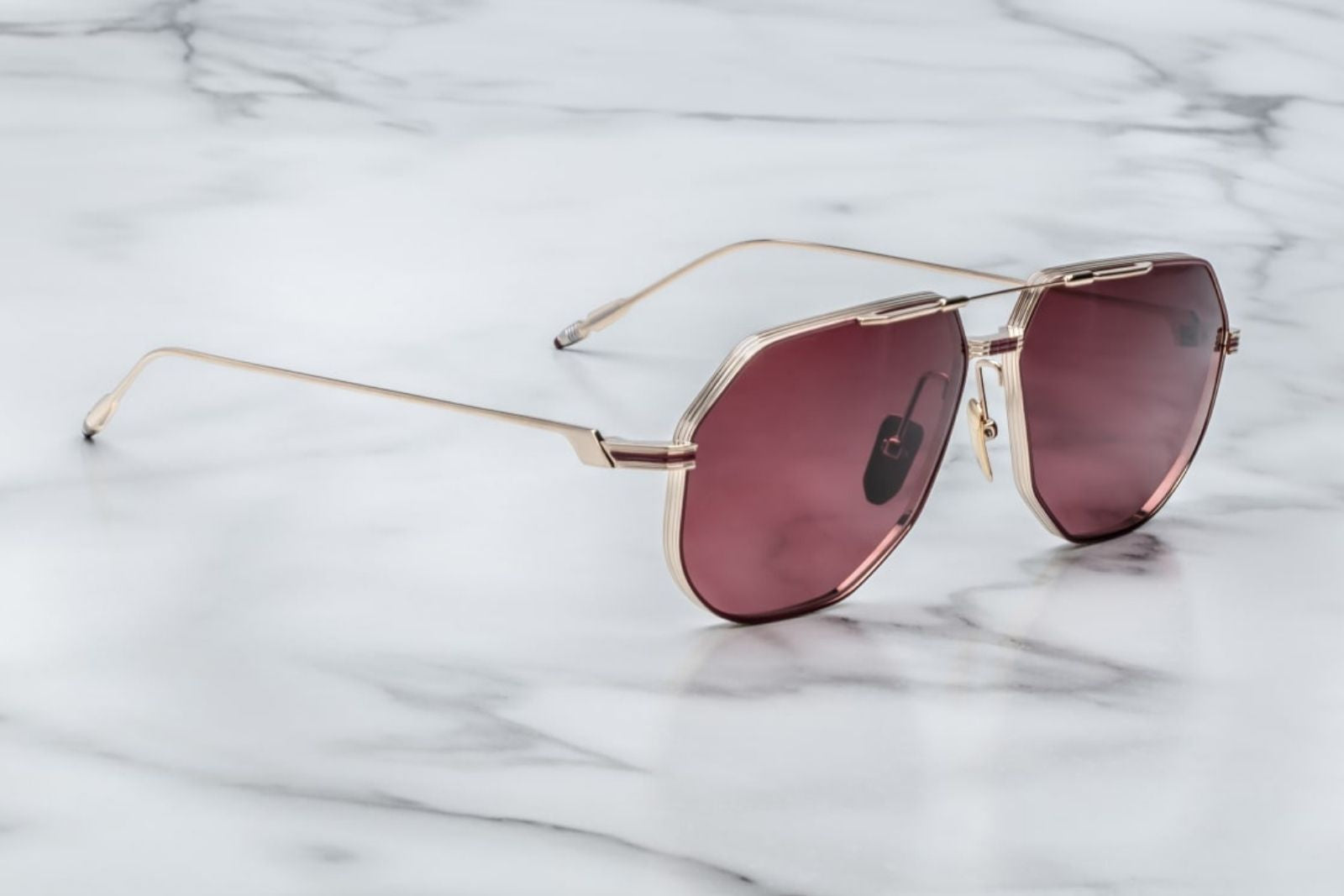 Jacques Marie Mage Reynold Sunglasses in Champagne