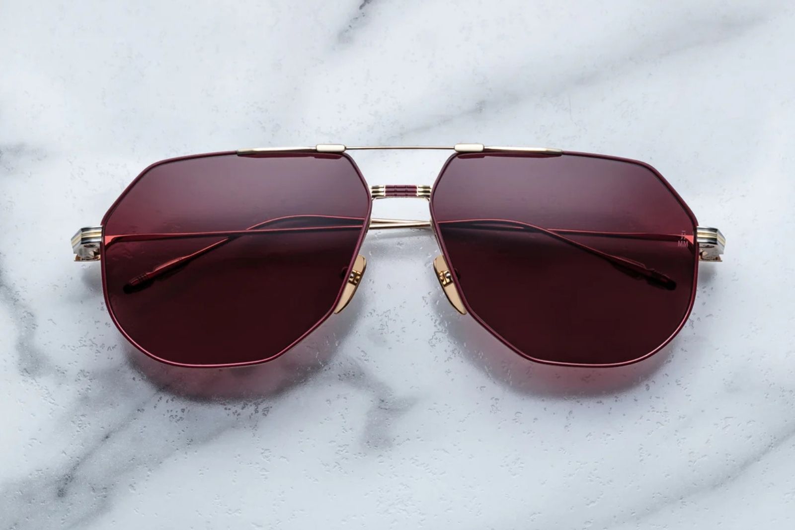 Jacques Marie Mage Reynold Sunglasses in Champagne