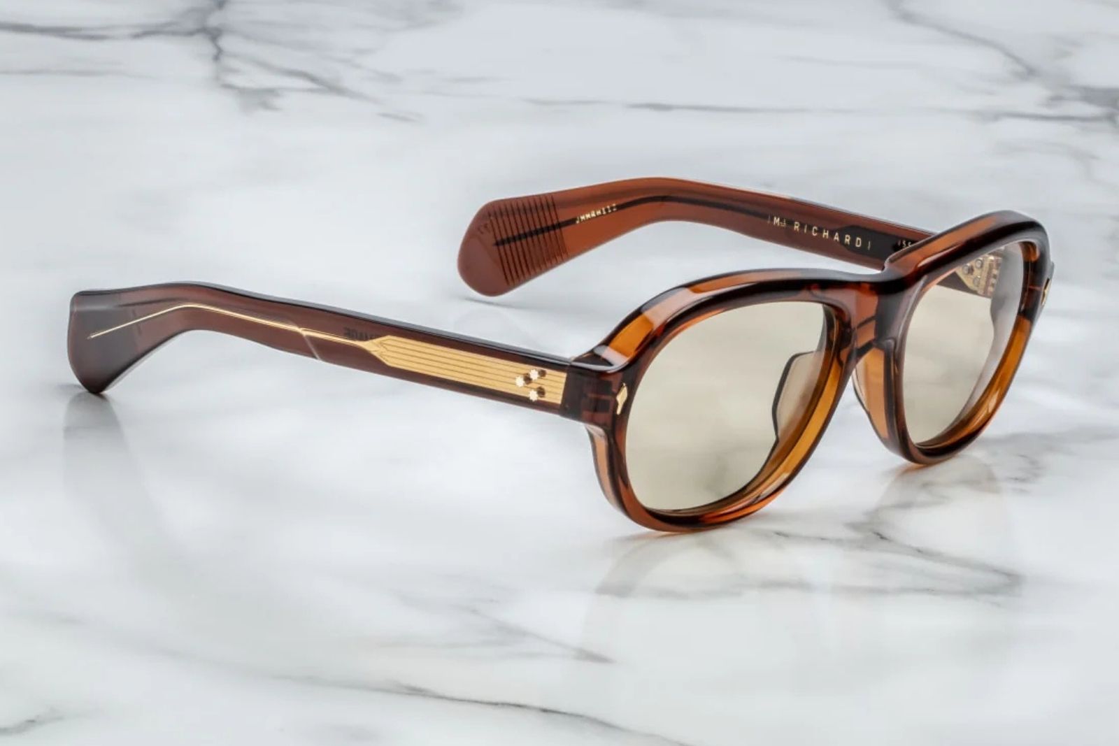 Jacques Marie Mage Richard Sunglasses in Teak