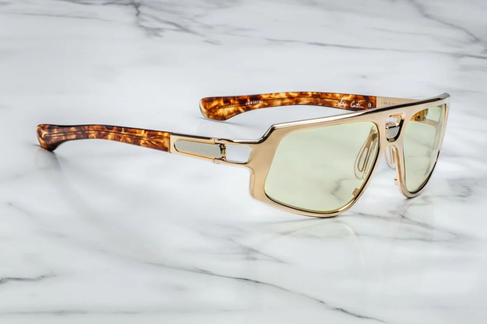 Jacques Marie Mage x George Cortina - Scarface - Gold Sunglasses