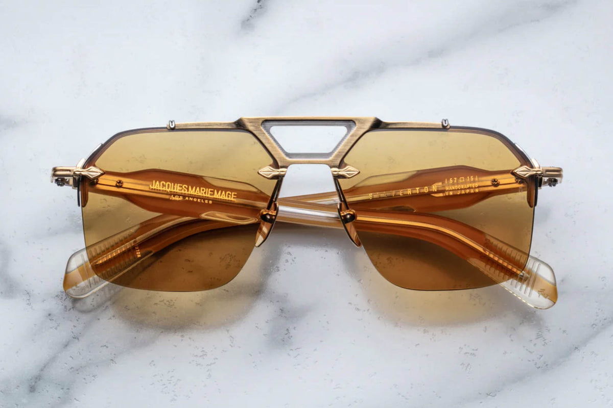 Jacques Marie Mage | Silverton in Suntan Sunglasses - twelvesixtynine