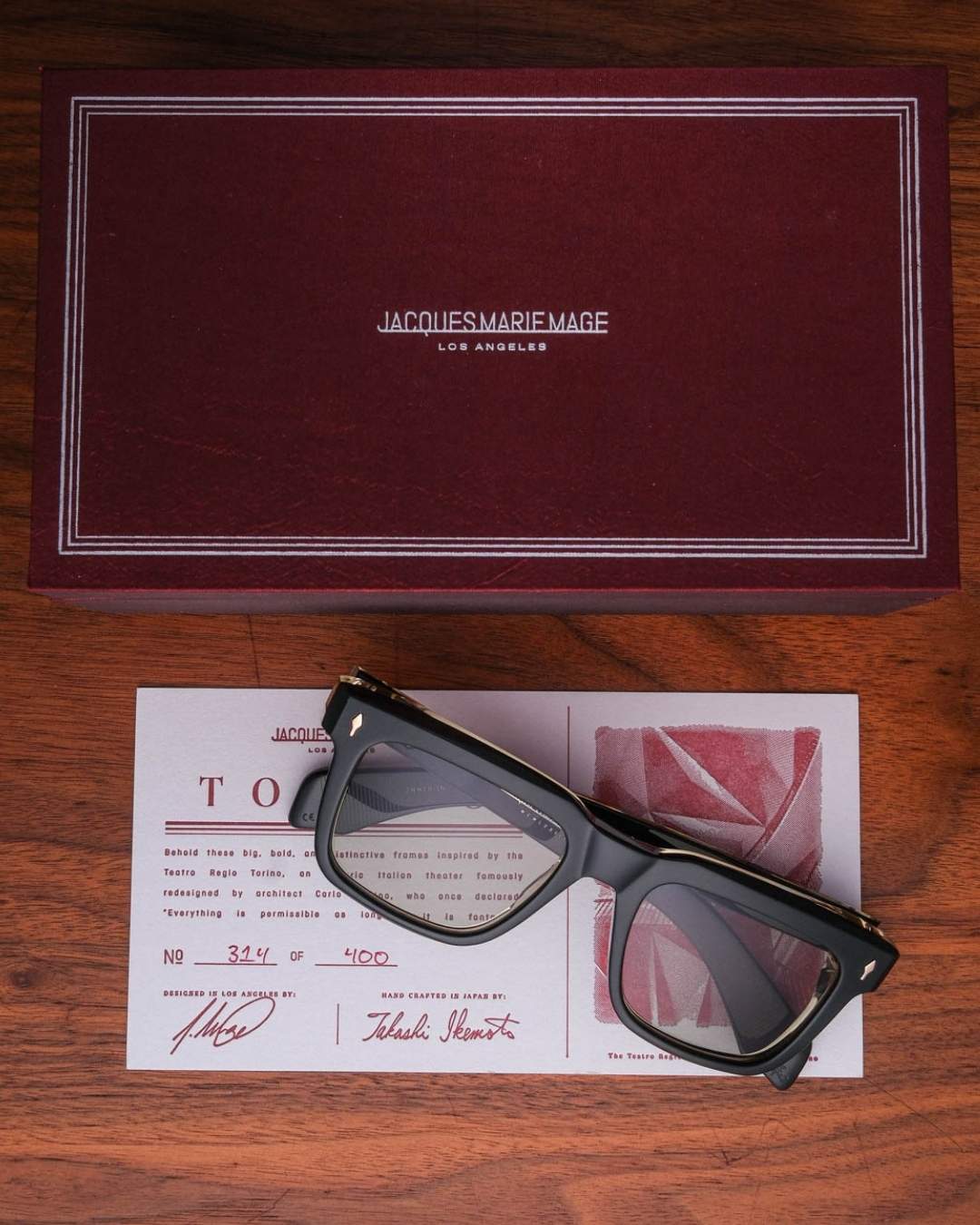 Jacques Marie Mage Torino Sunglasses in Viper Packaging The Vault