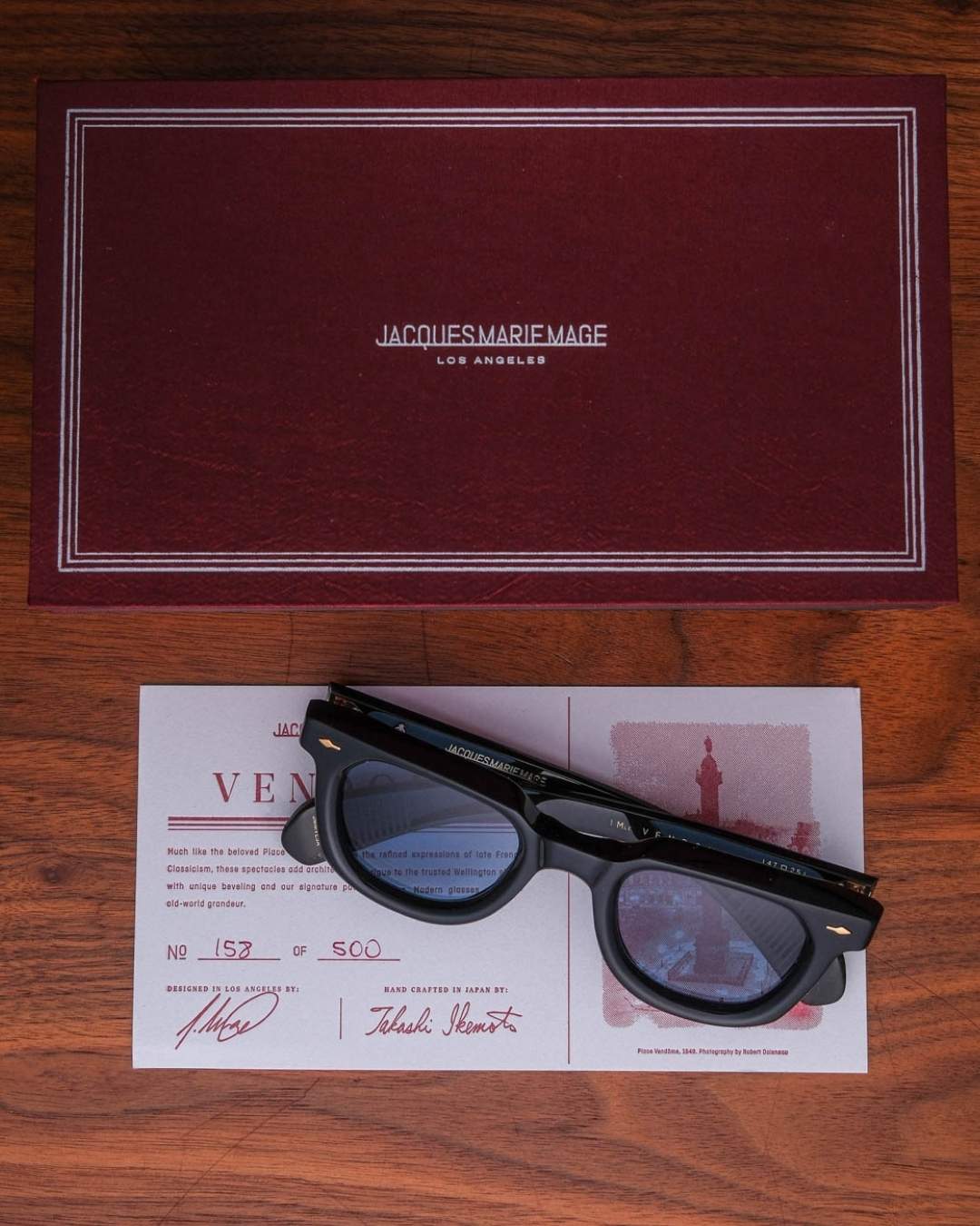 Jacques Marie Mage Vendome Noir Sunglasses Packaging The Vault