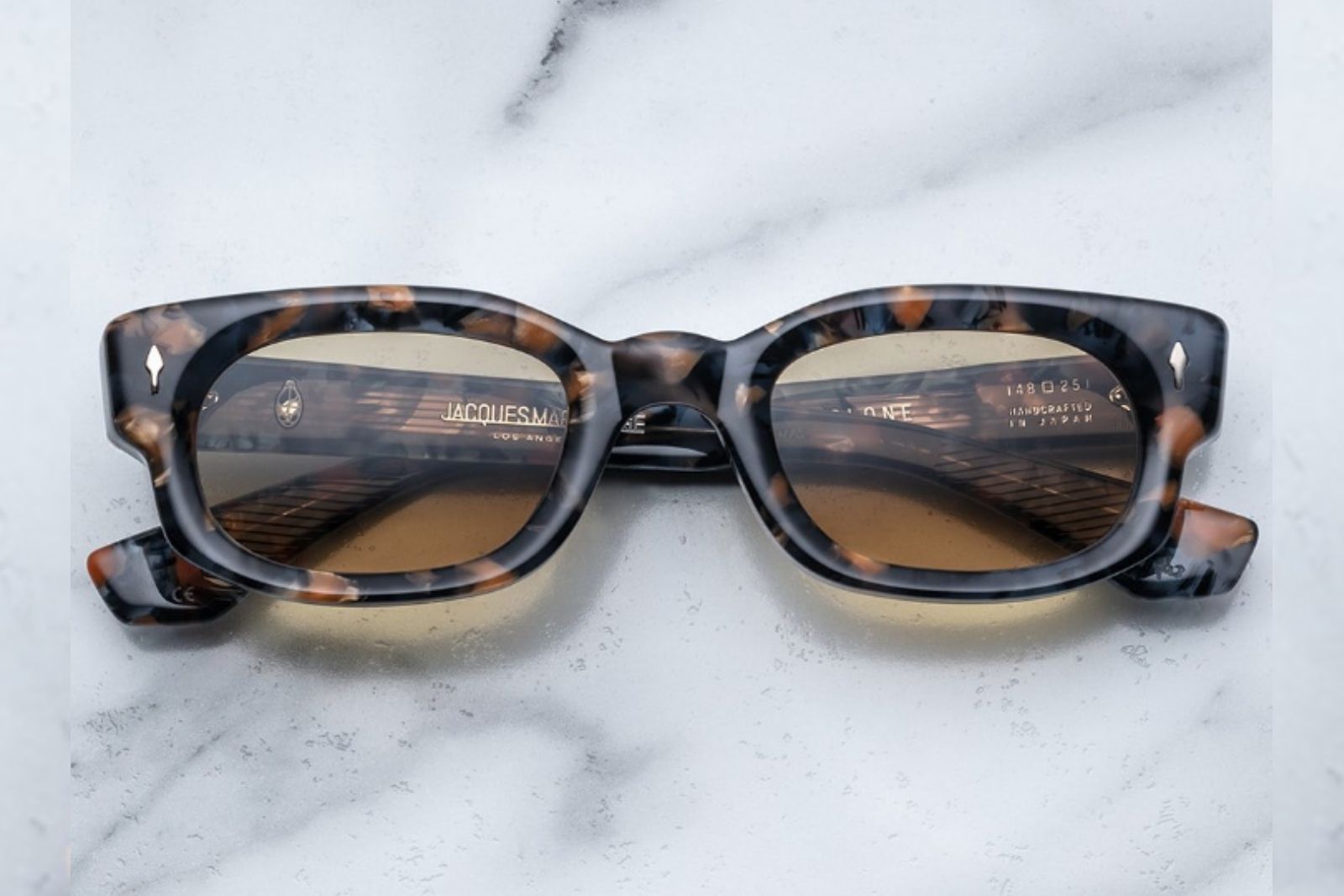 Jacques Marie Mage Whiskeyclone in Goldstone Sunglasses