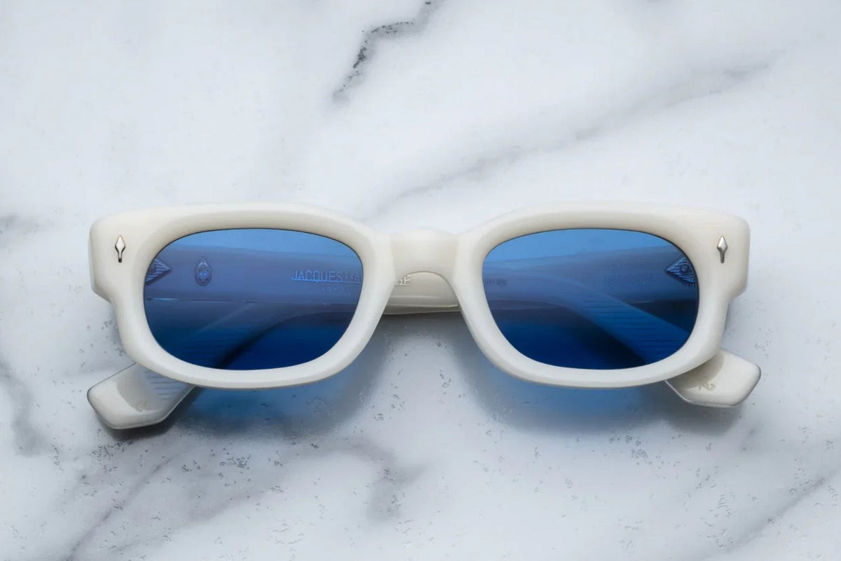 Jacques Marie Mage Blue Mirrored Cat-Eye Sunglasses Jacques Marie Mage | Whiskeyclone in Mykonos Sunglasses  main image 4