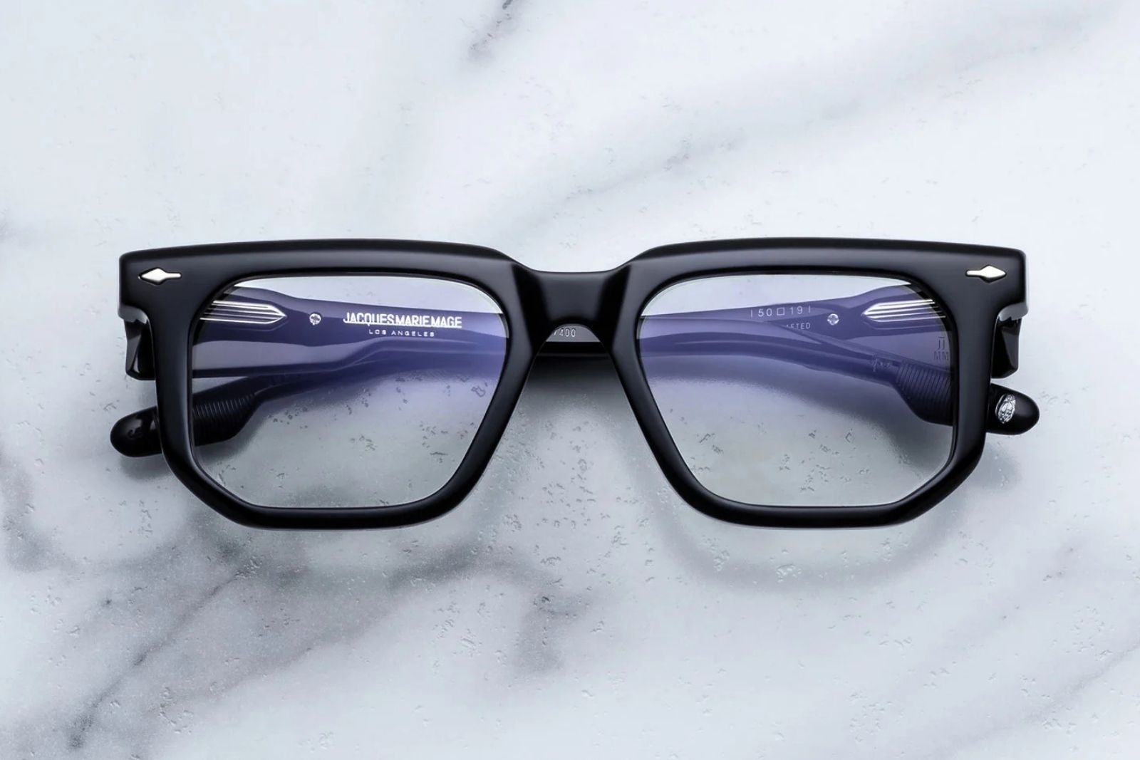 Jacques Marie Mage | Yoshi Eyeglasses in Black - twelvesixtynine