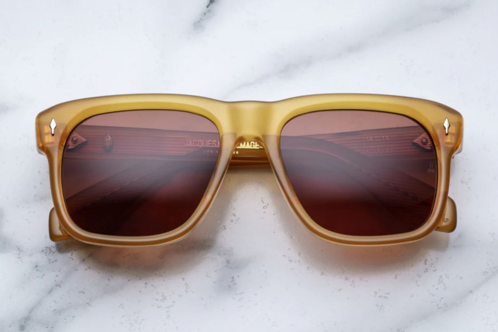 Jacques Marie Mage Yves Sunglasses in Honey