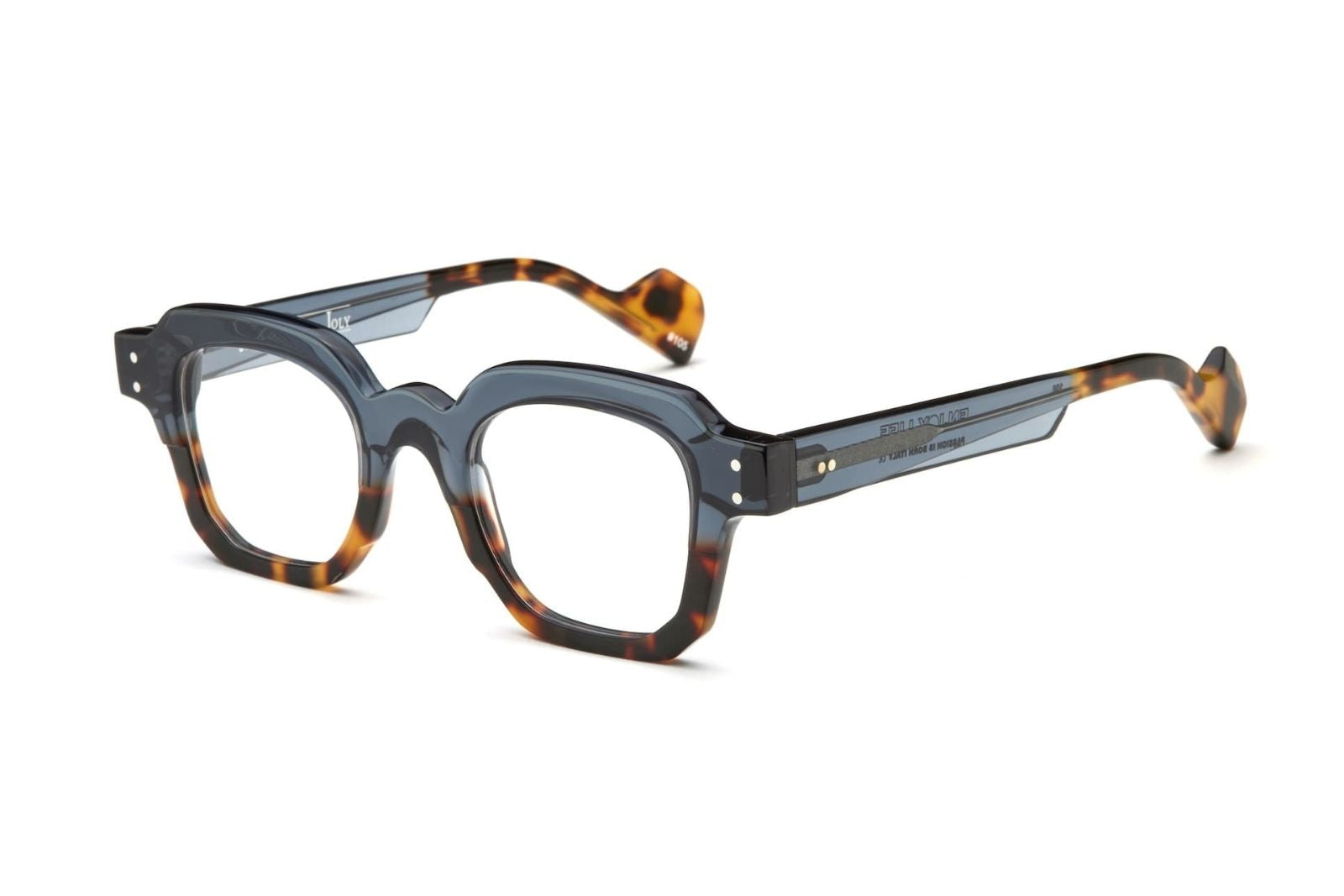 Jean Philippe Joly Enjoy Life Eyeglasses - 158 | Blue Petrol Havana