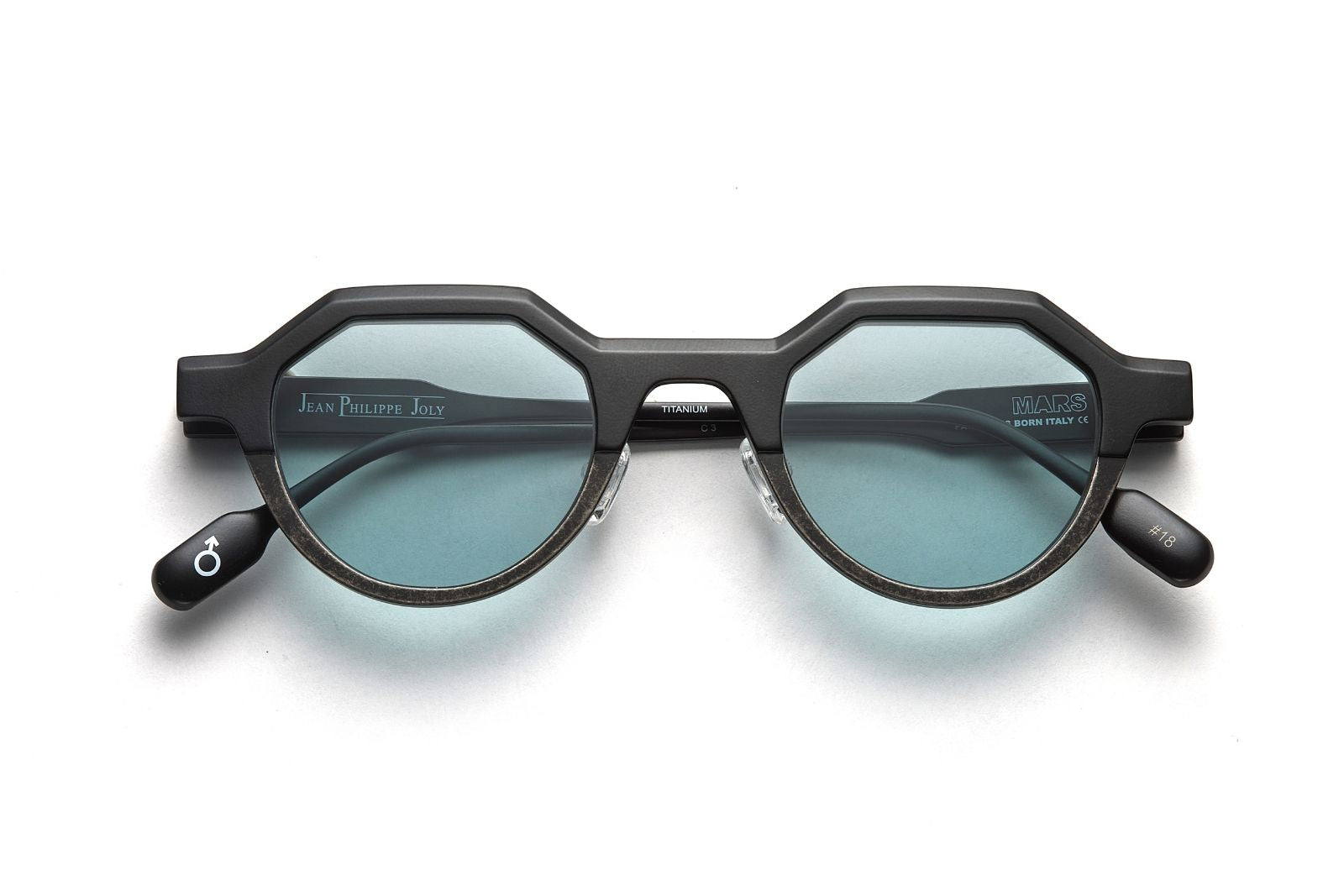 Jean Philippe Joly Mars Titanium - C3 - Black Antic Sunglasses