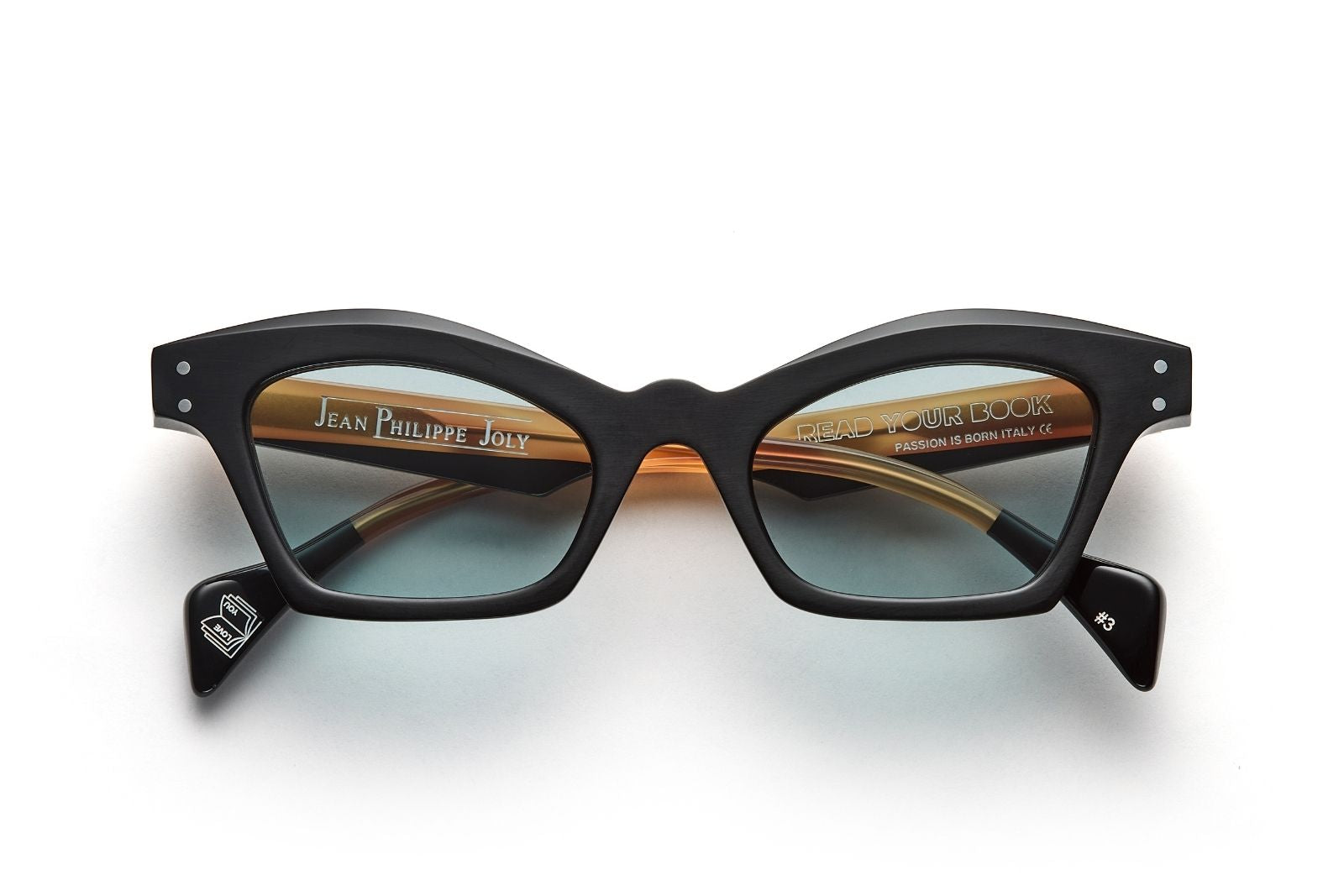 Jean Philipe Joly Read Your Book - 109 | Black - Matte Caramel Sunglasses