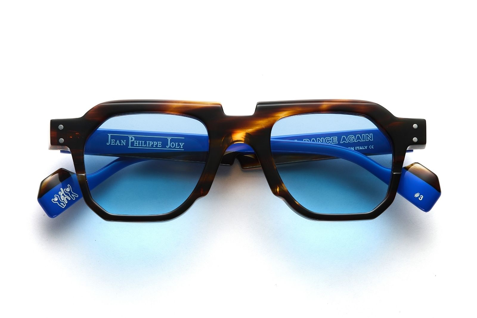 Jean Philippe Joly We Will Dance Again - 339 | Havana Yellow - Blue Cobalt Sunglasses