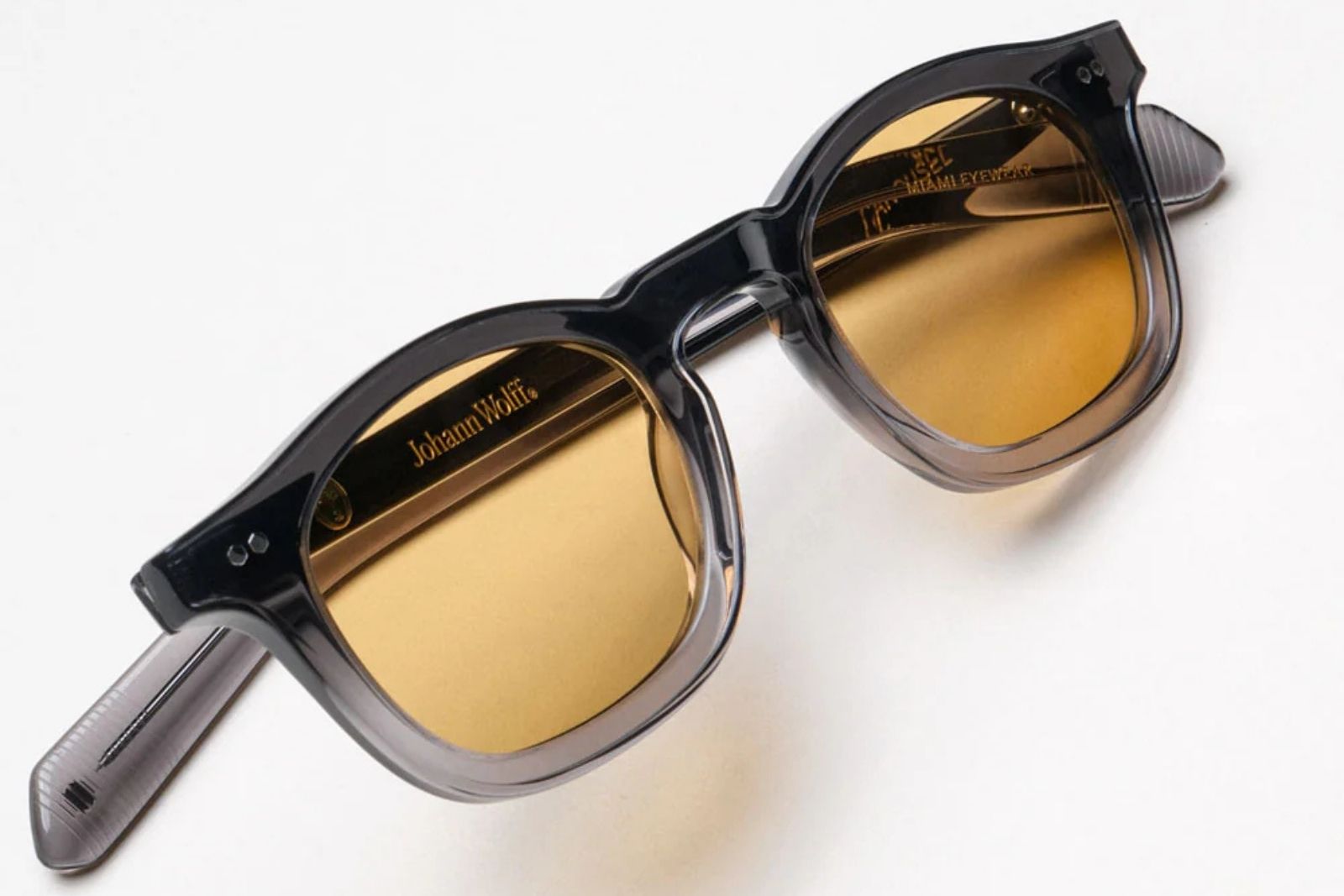 Johann Wolff Carousel Light - Black Fade | Burnt Yellow Sunglasses