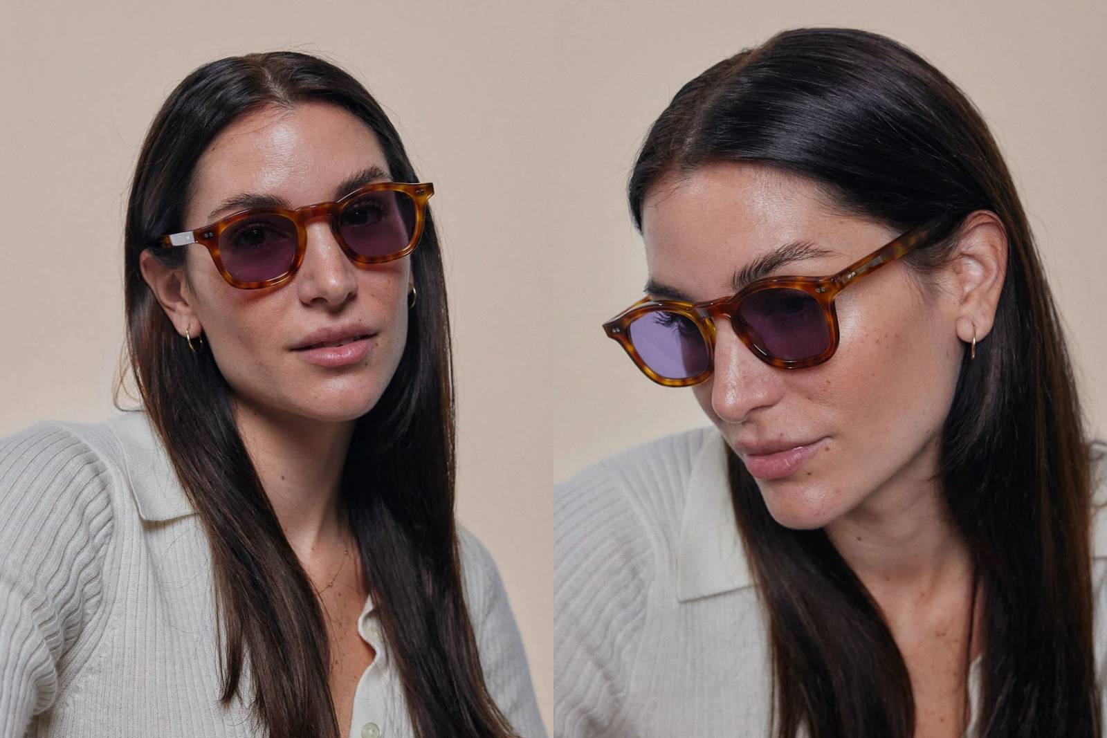 Johann Wolff Carousel Light - Vintage Tortoise Lavender Sunglasses