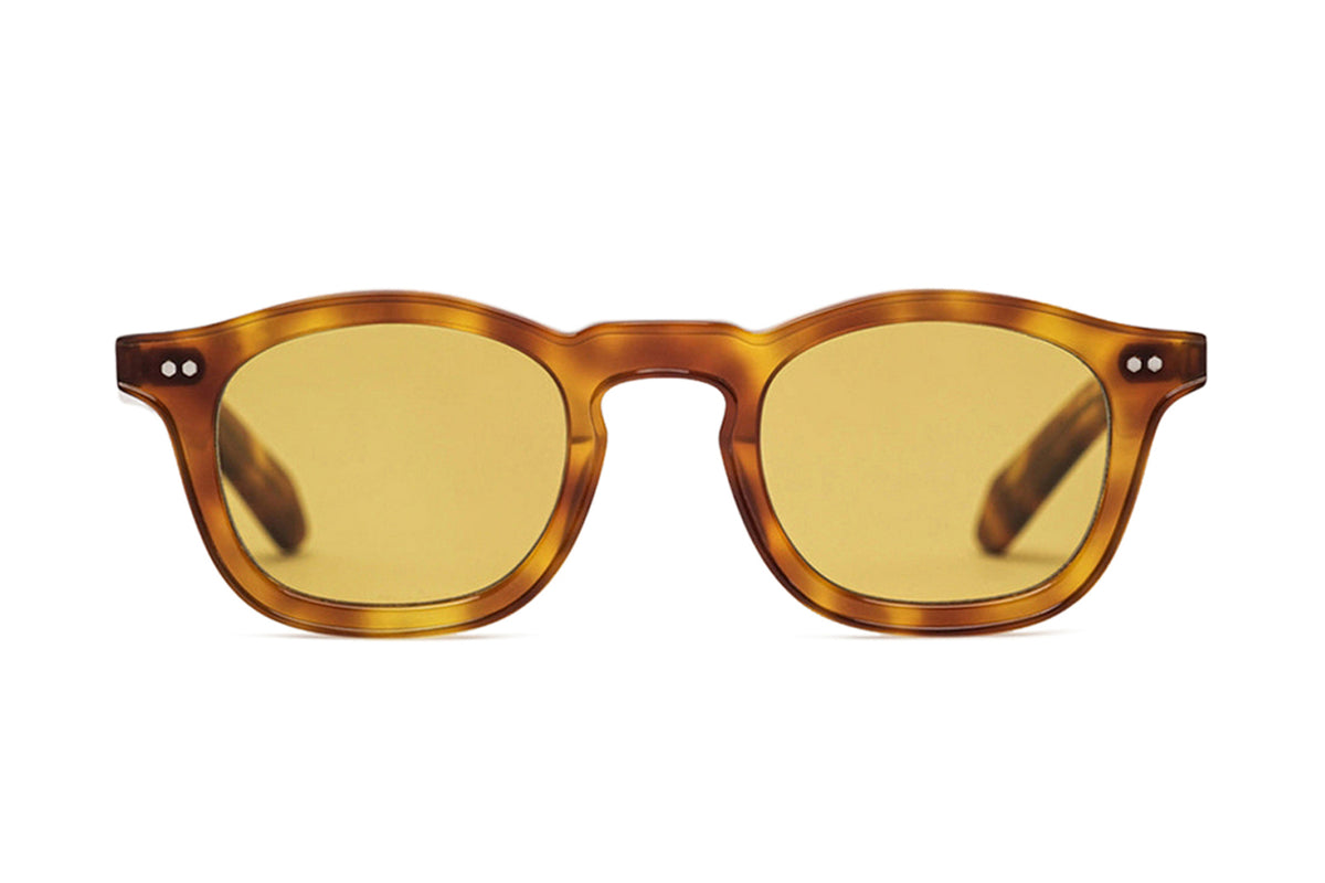 NWOT Vintage round funky tortoise schoolboy w/gradient amber lens sunglasses Muddy Brown Retro-Vintage Low Bridge Fit Round Gradient  main image 3
