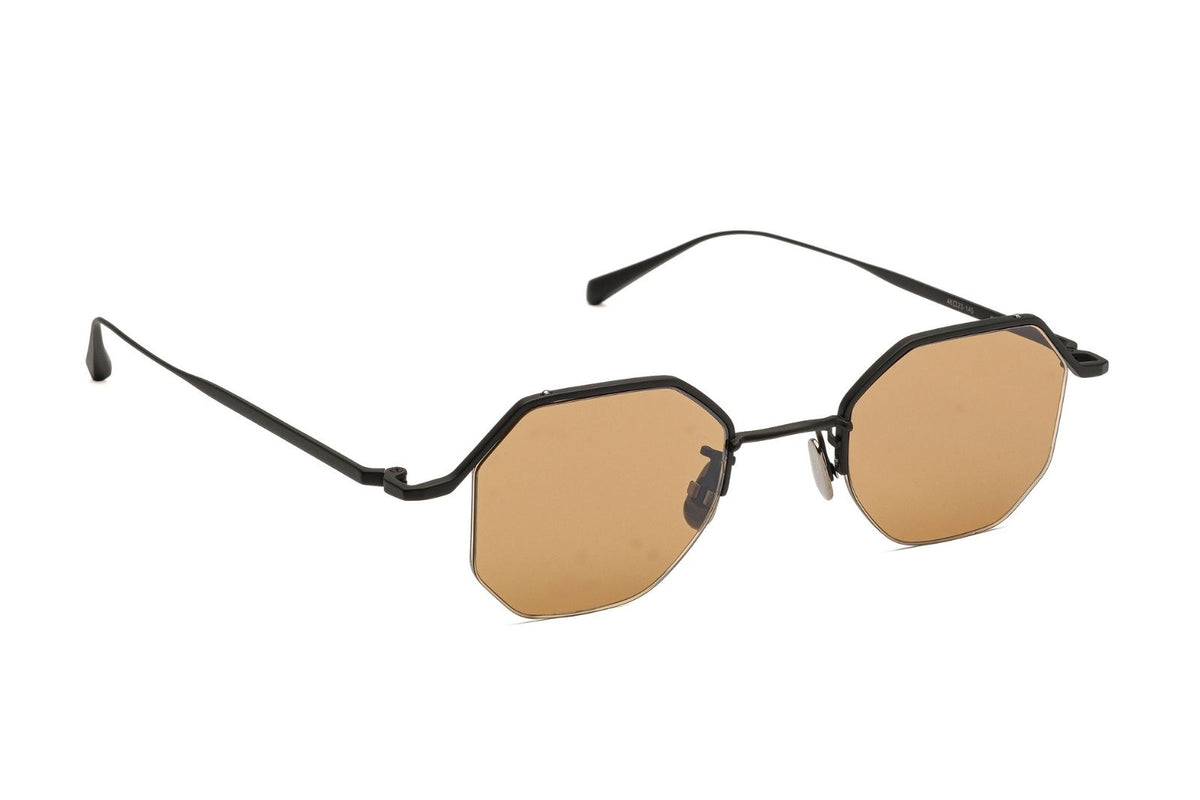 Johann Wolff Kaliber Light - Matte Black Burnt Yellow Sunglasses