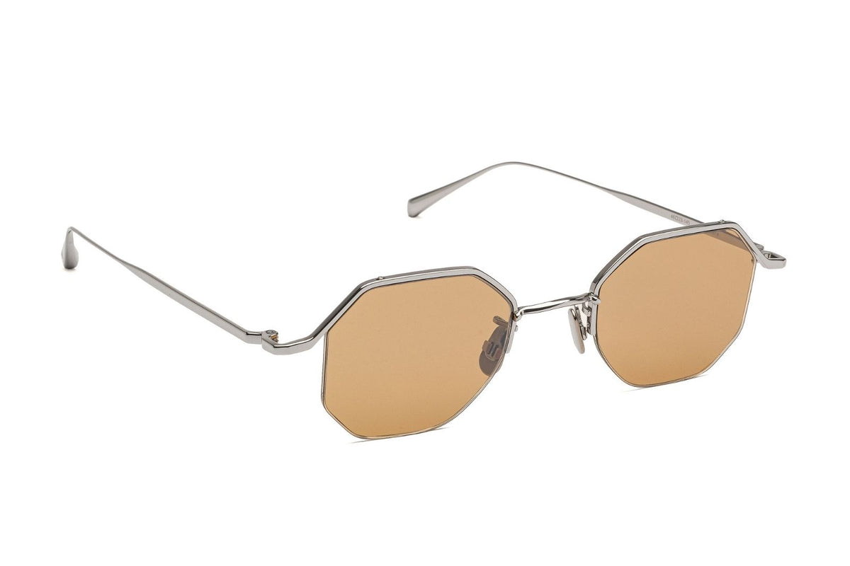 Johann Wolff Kaliber Light - White Gold Burnt Yellow Sunglasses