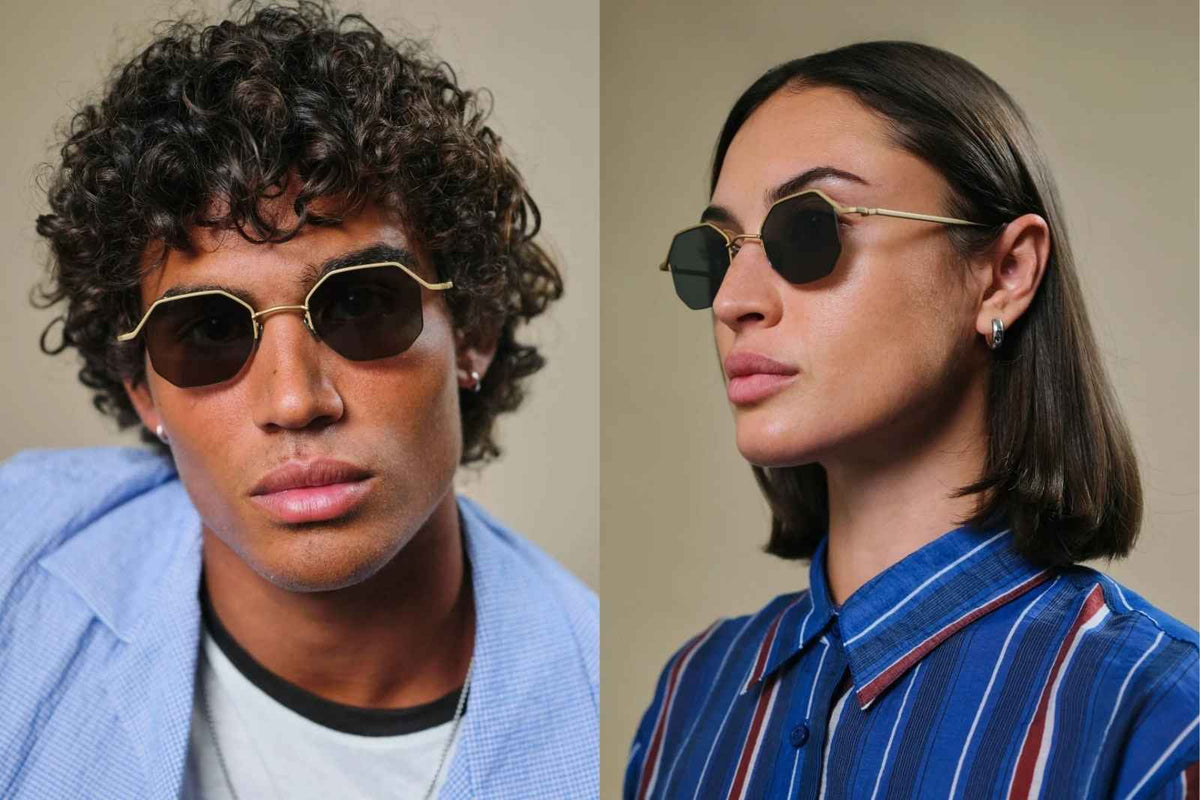Johann Wolff Kaliber - Matte Gold Sunglasses Model