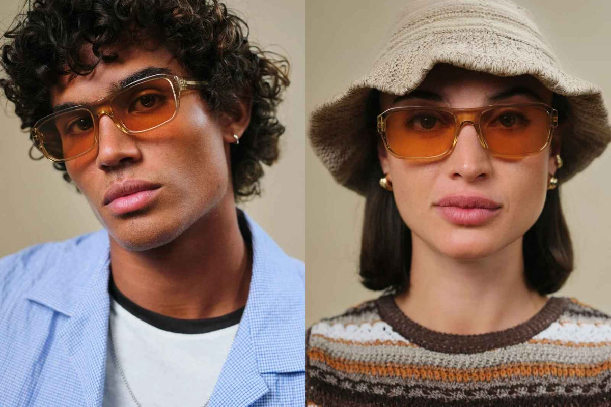 Johann Wolff Karl Light - Desert Tuscan Sunglasses on Model