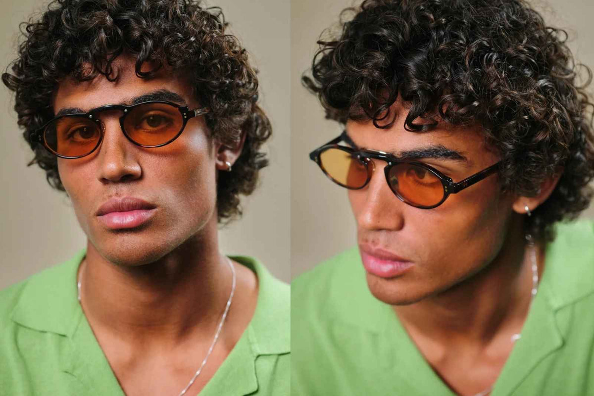 Johann Wolff Marcel Light - Havana Tuscan Sunglasses on Model