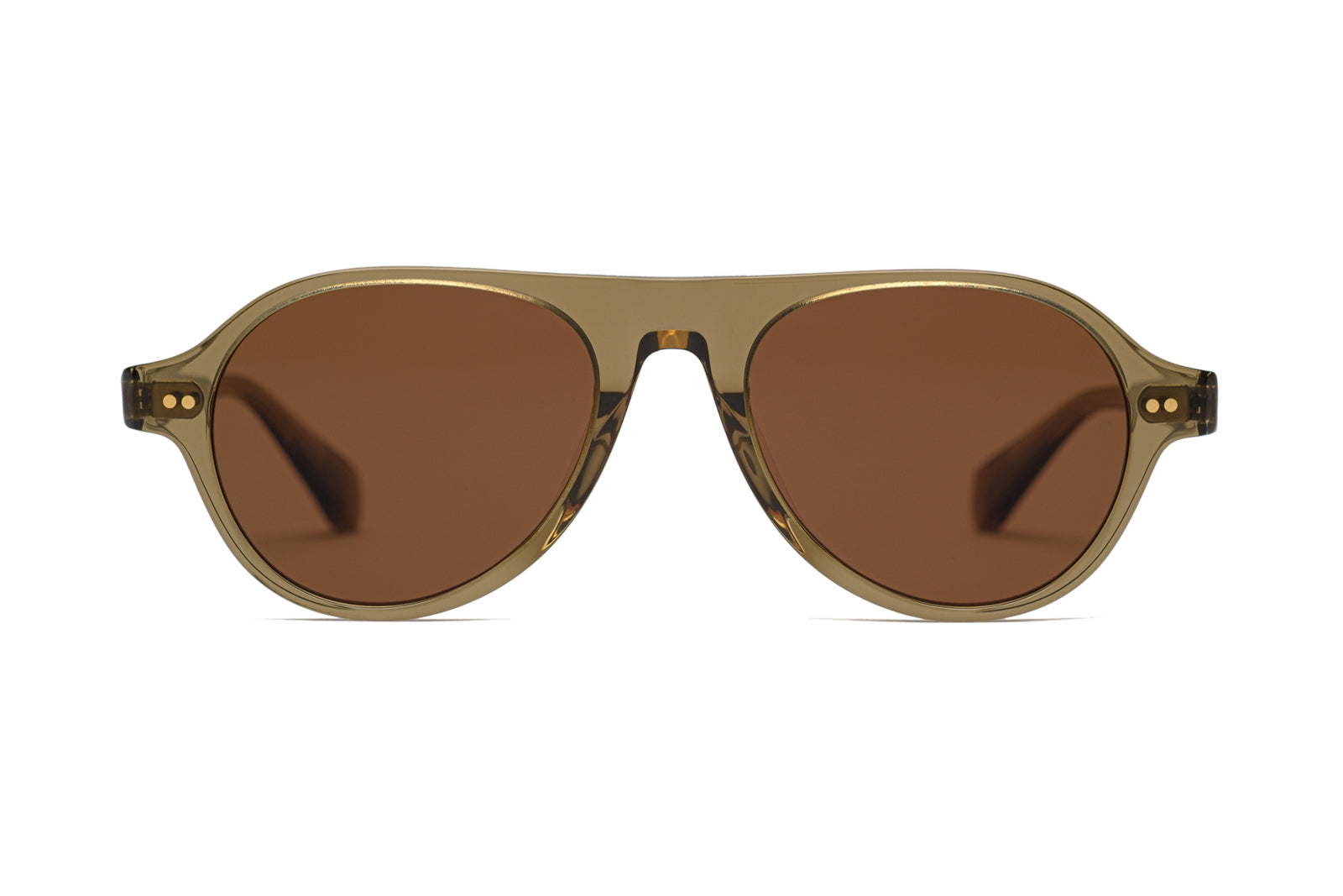 Shop Johann Wolff | Schnell Sunglasses in Olive - twelvesixtynine