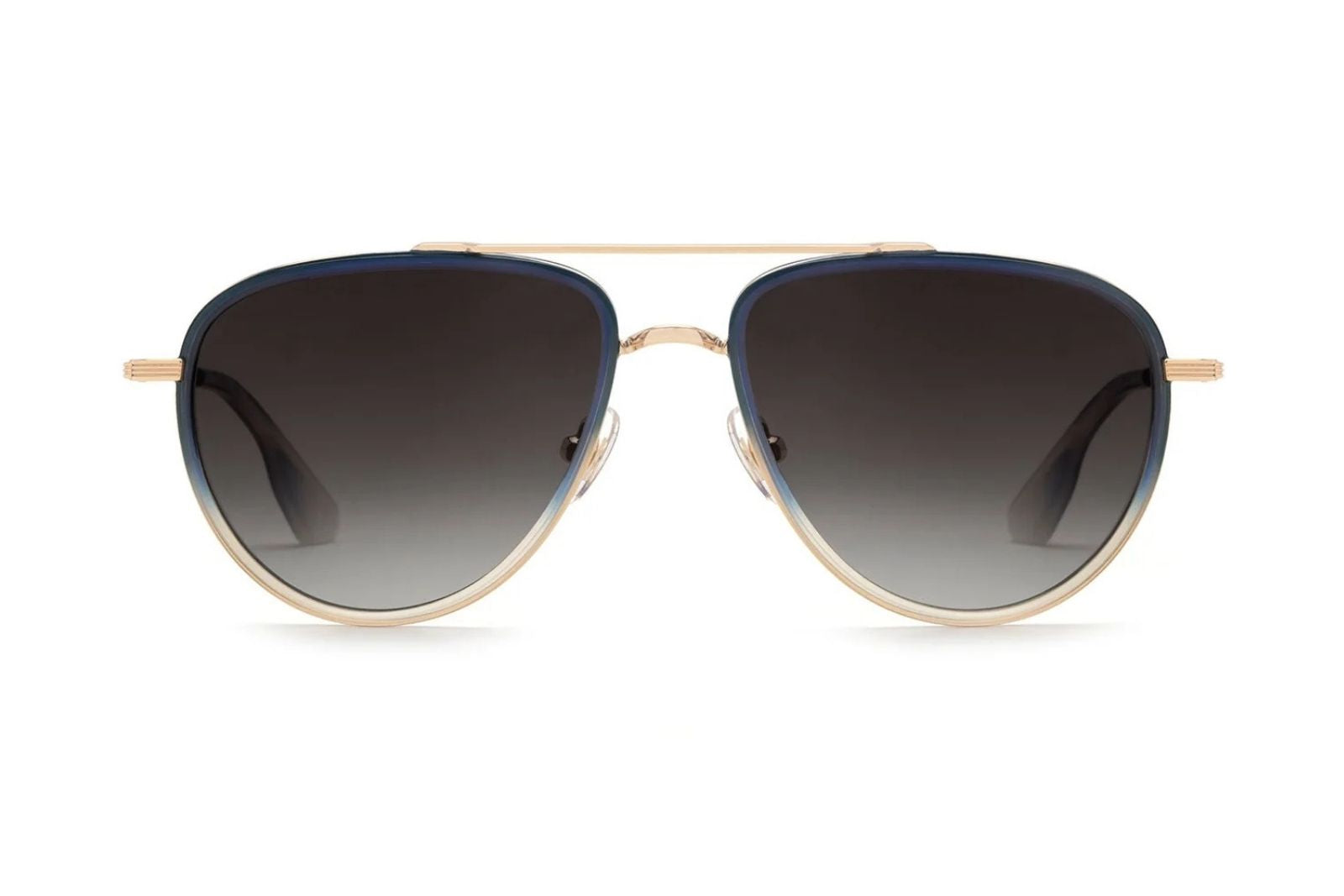 Krewe Coleman - 18K + Matte Indigo Fade + Gravity Sunglasses
