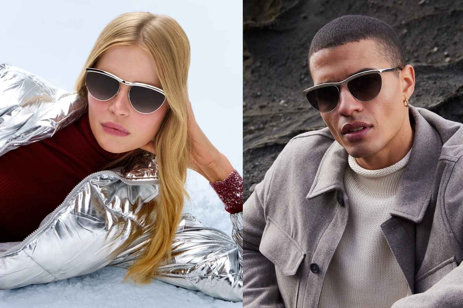 Krewe Heidi - Silver Chroma + Tortuga Noir Sunglasses on Model