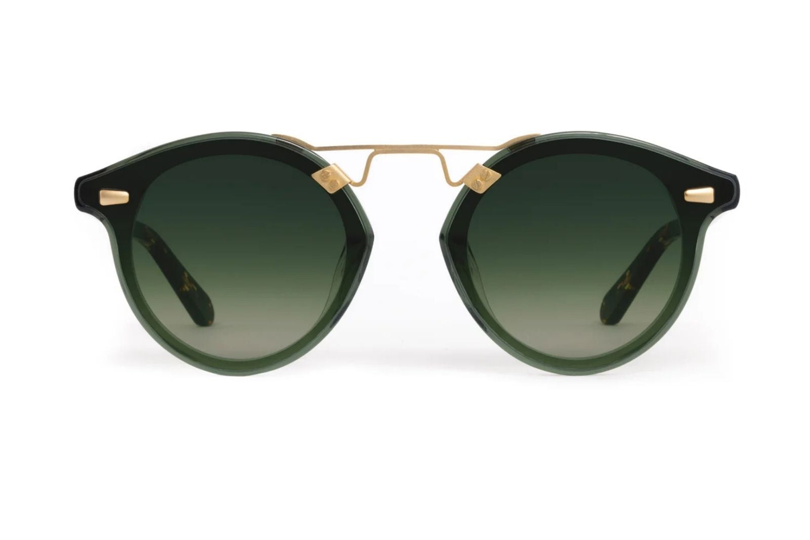 Krewe STLNylon - Bottle Green Zulu 18k Sunglasses