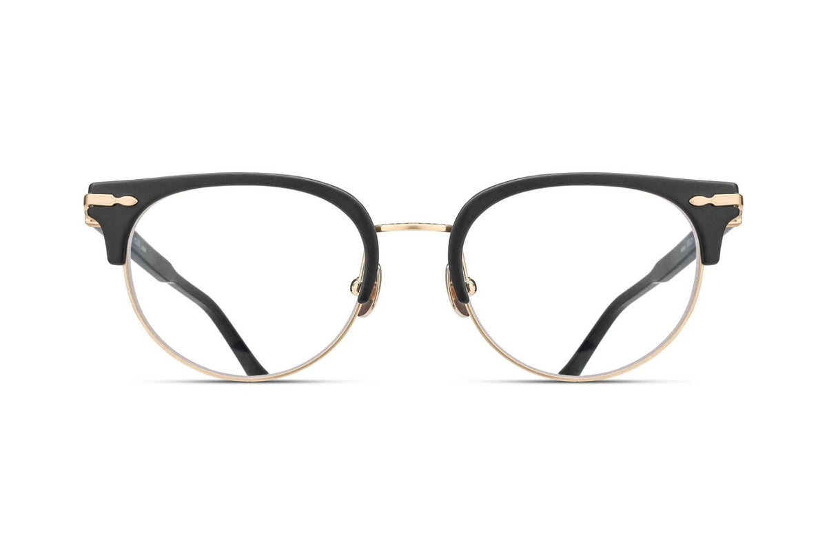 Matsuda | M2061 in Matte Black Brushed Gold Eyeglasses 