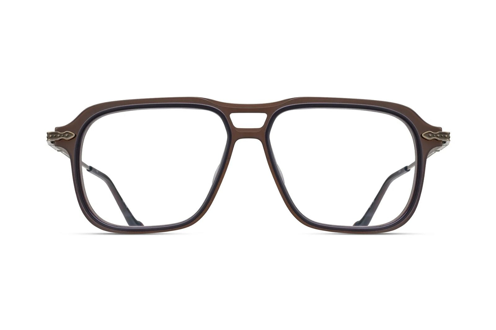 Matsuda M2062 Eyeglasses - Taupe Antique Gold