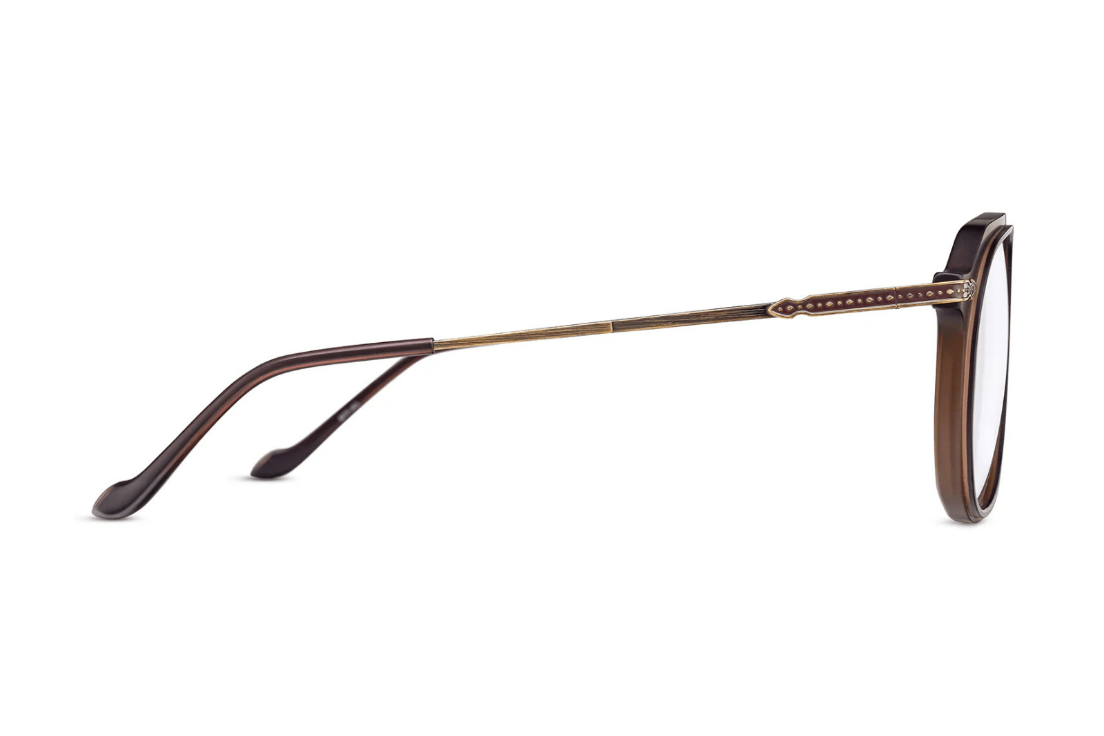 Matsuda M2073 Eyeglasses - Matte Taupe - Antique Gold