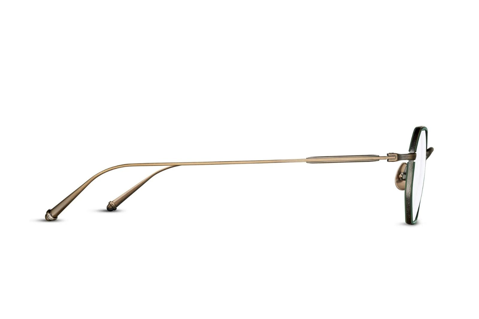 Matsuda M3086-I Eyeglasses - Antique Gold - Bottle Green