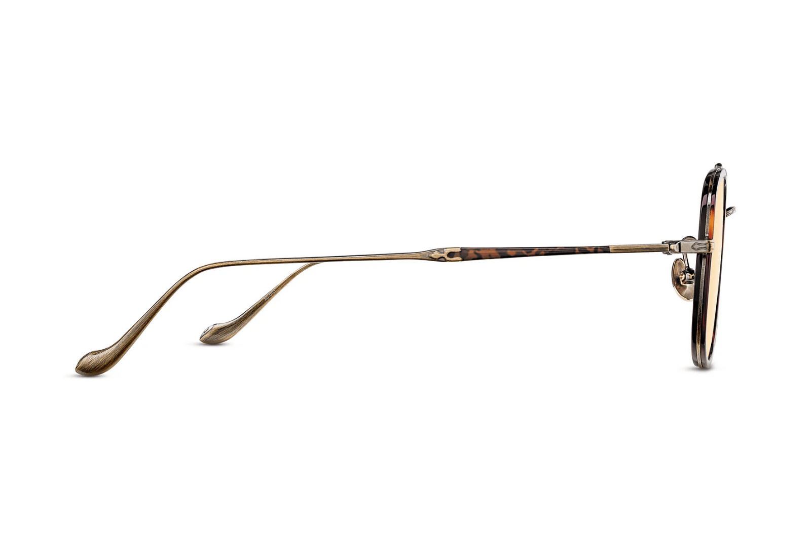 Matsuda M3123 - Antique Gold - Dark Tortoise Sunglasses