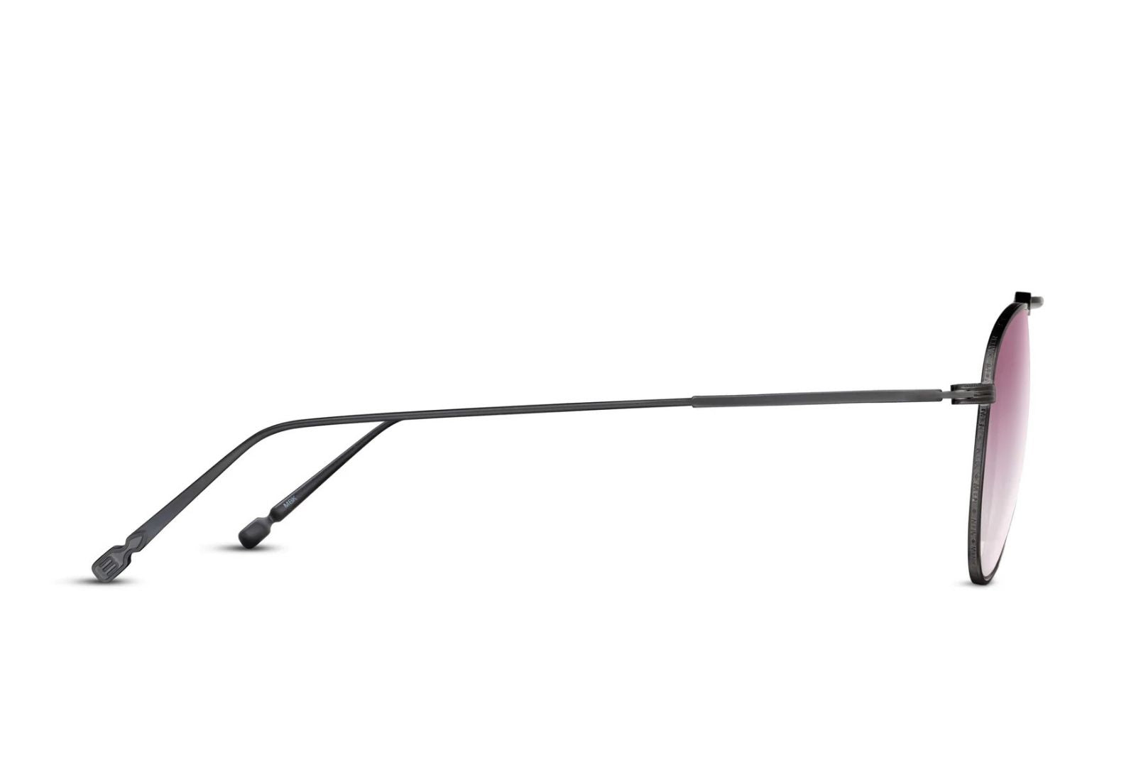 Matsuda M3130 Matte Black Pink Gradient Sunglasses