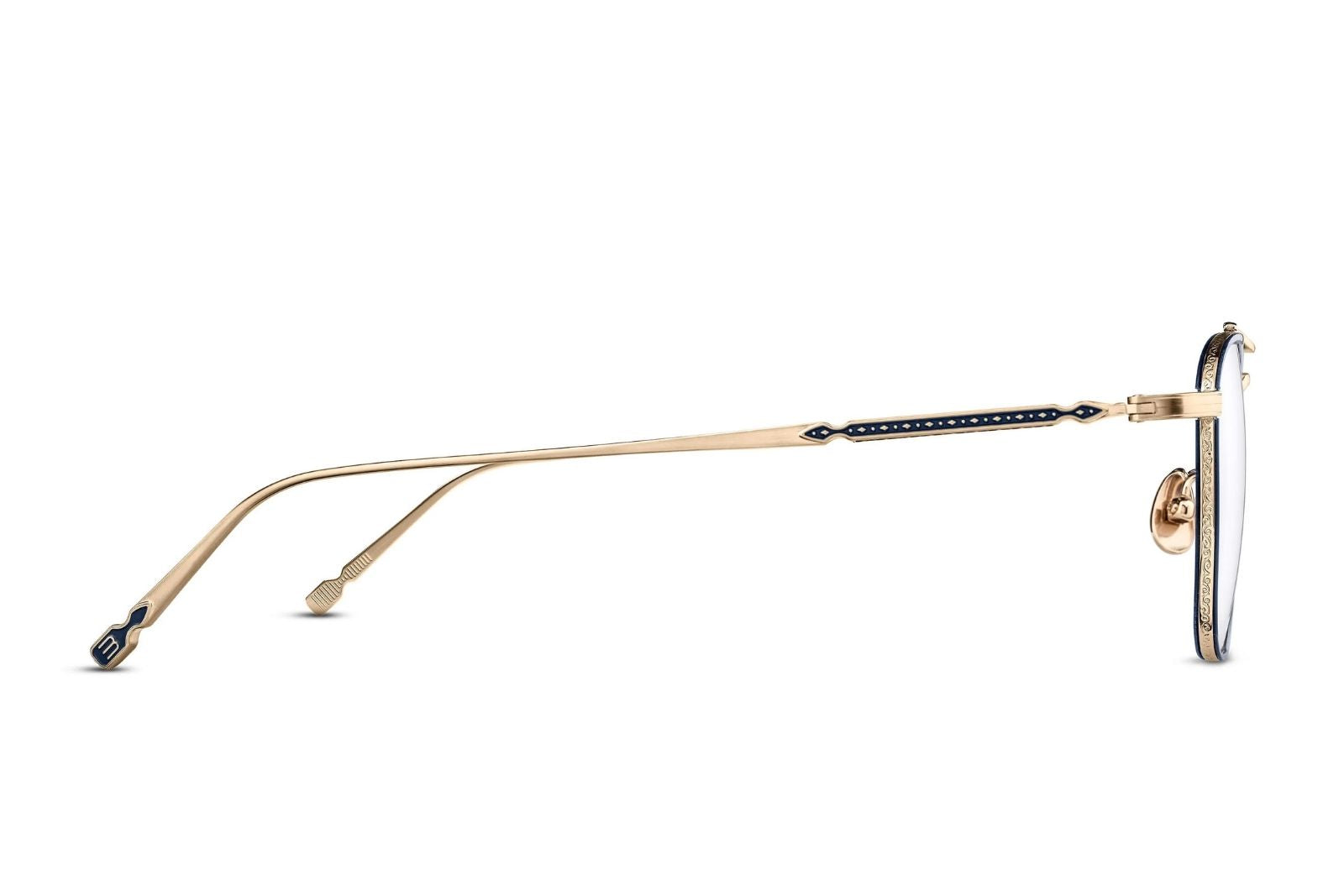 Matsuda M3157 Eyeglasses - Brushed Gold | Navy