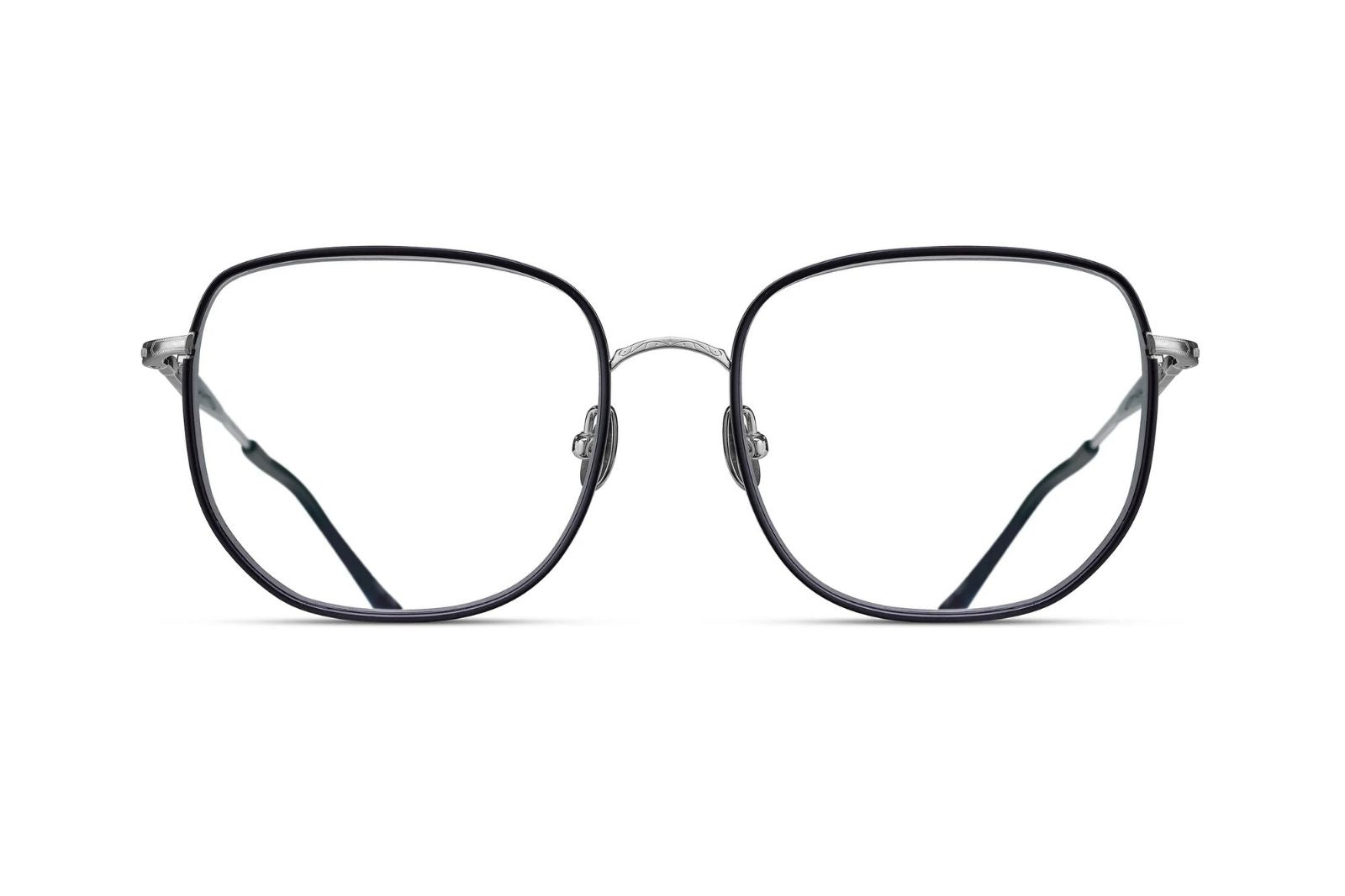 Matsuda | M3158 Eyeglasses in Brushed Silver - twelvesixtynine