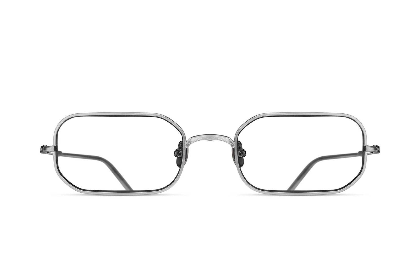 Shop Matsuda | M3163 Eyeglasses in Brushed Silver - twelvesixtynine
