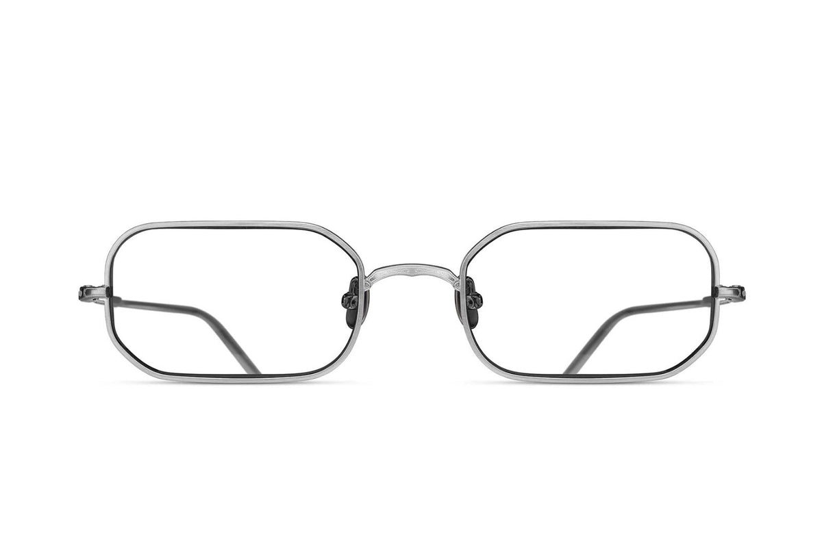 Shop Matsuda | M3163 Eyeglasses in Brushed Silver - twelvesixtynine