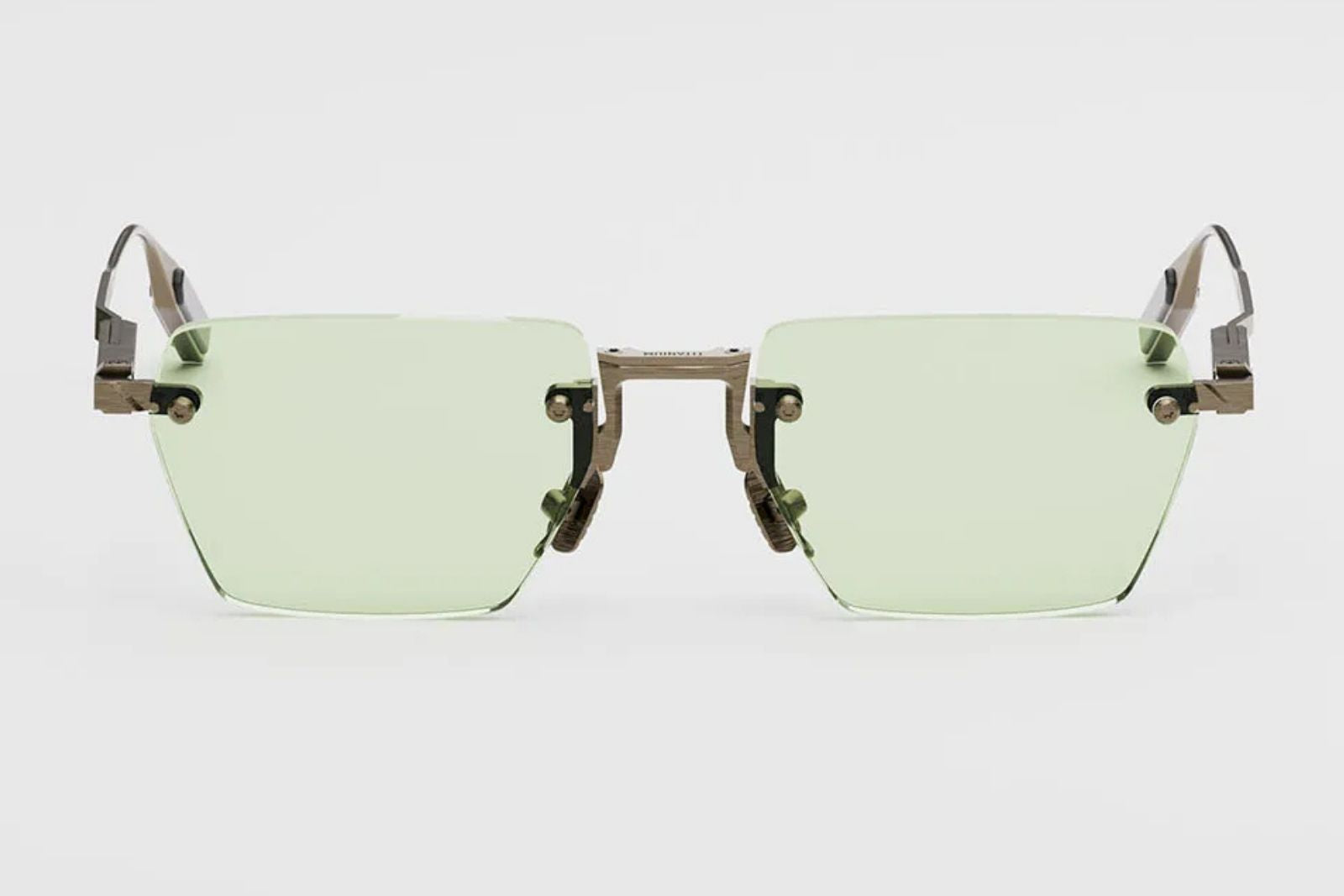 Movitra Sine 03 - C3 - Antique Gun | Light Green Sunglasses