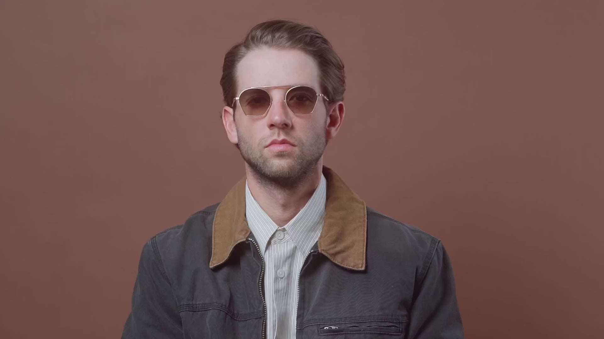 Ahlem Chaillot Sunglasses in Grey Gold