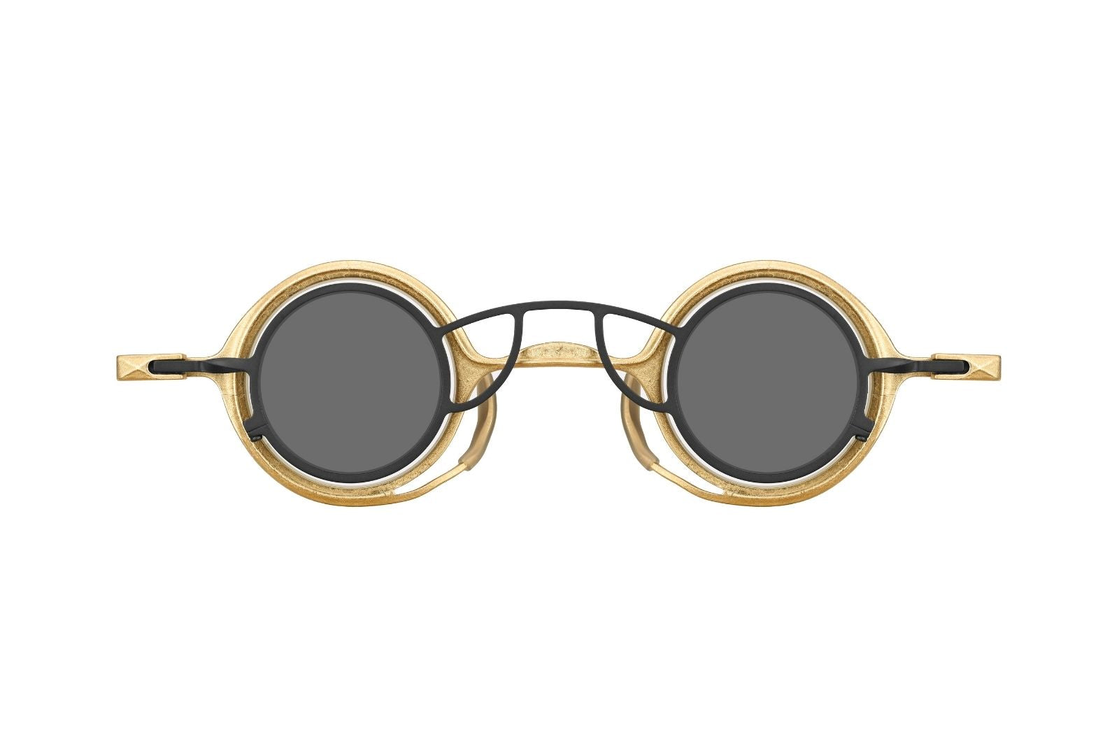 Rigards RG0105TI - Antique Gold x Black Clip Sunglasses
