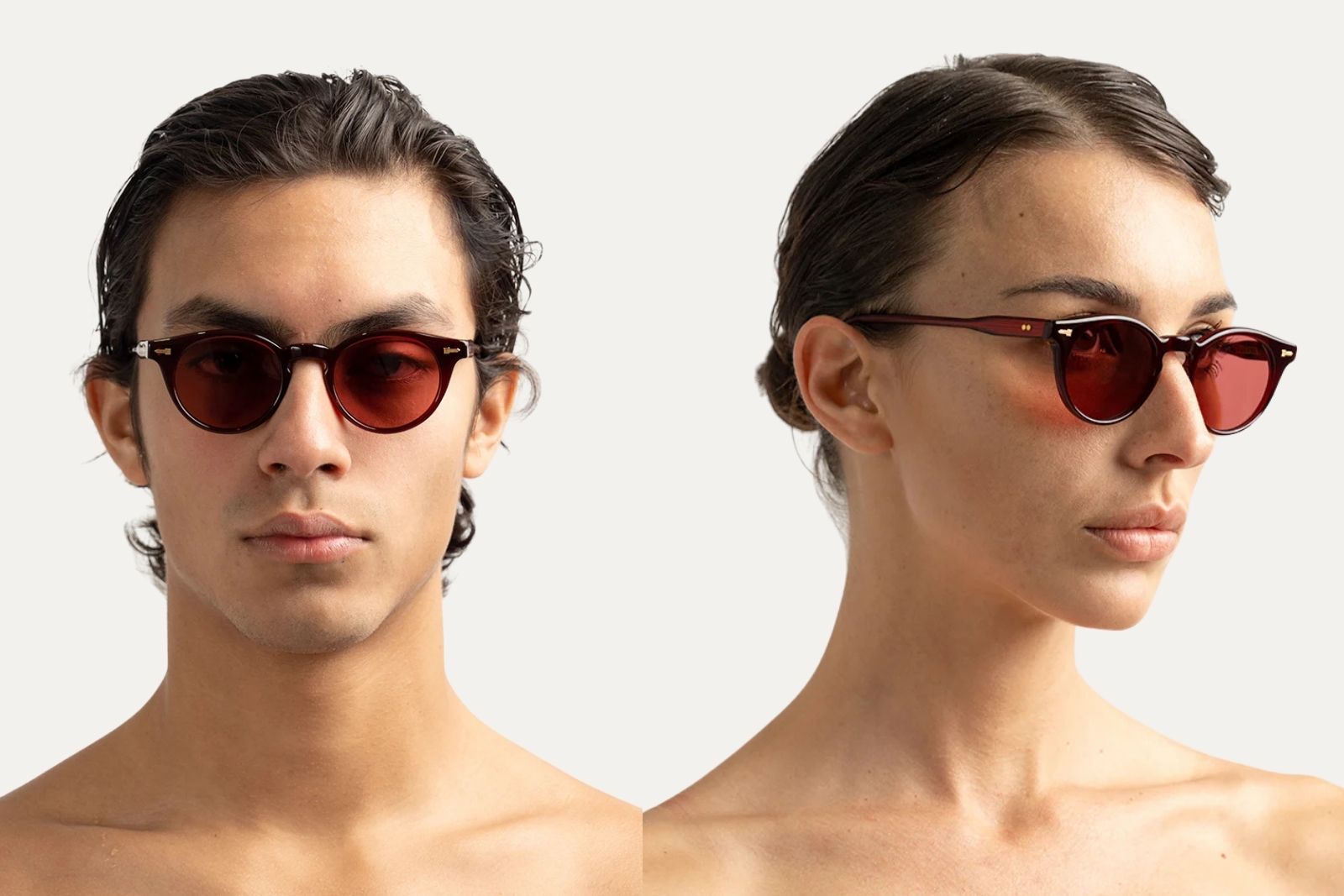 Tejesta Crazy Horse Burgundy Sunglasses