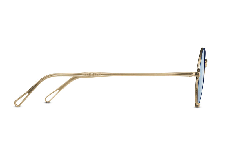 Matsuda 10601H Brushed Gold/Navy Sunglasses